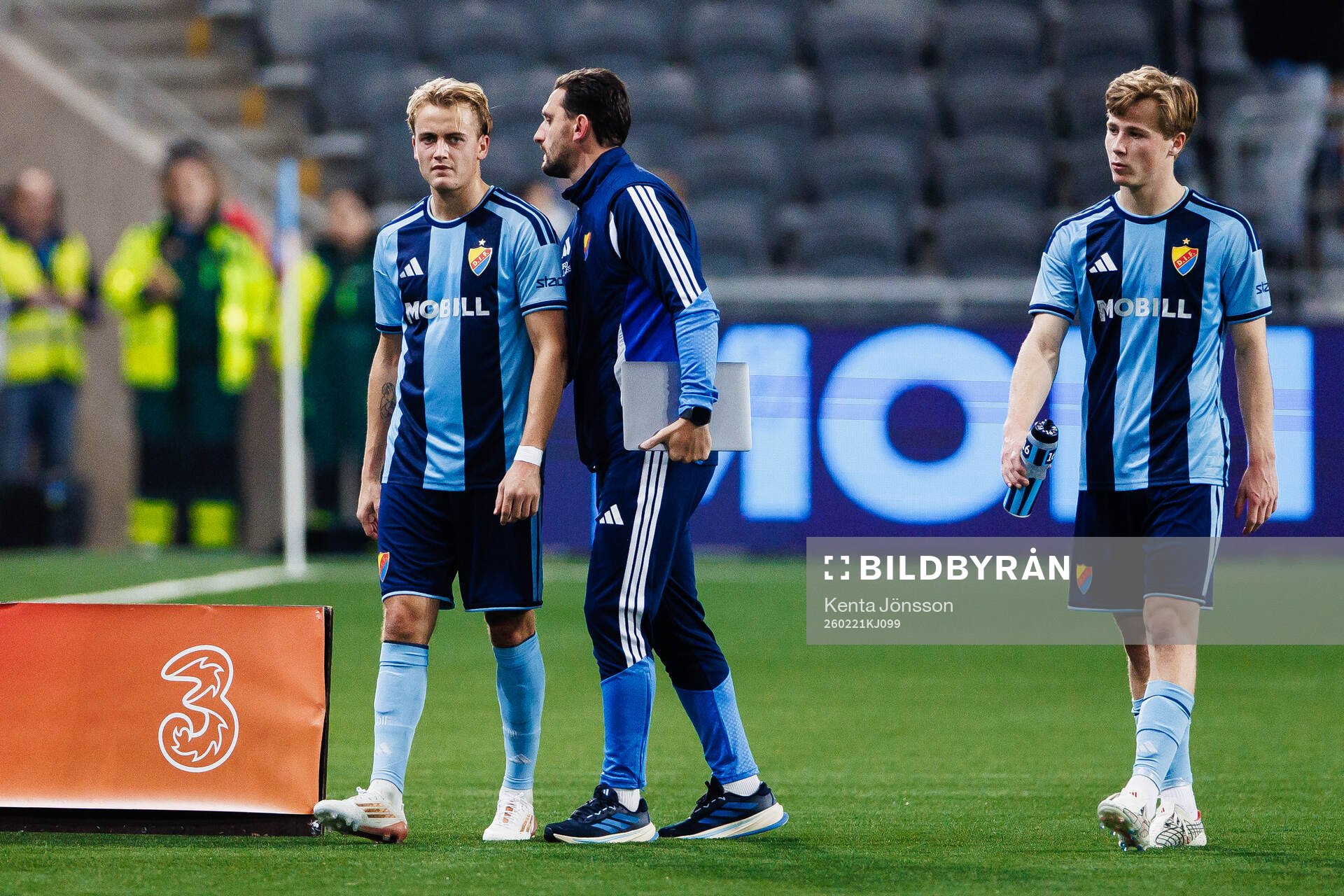 Djurgårdens Oskar Fallenius och Bo Hegland deppar