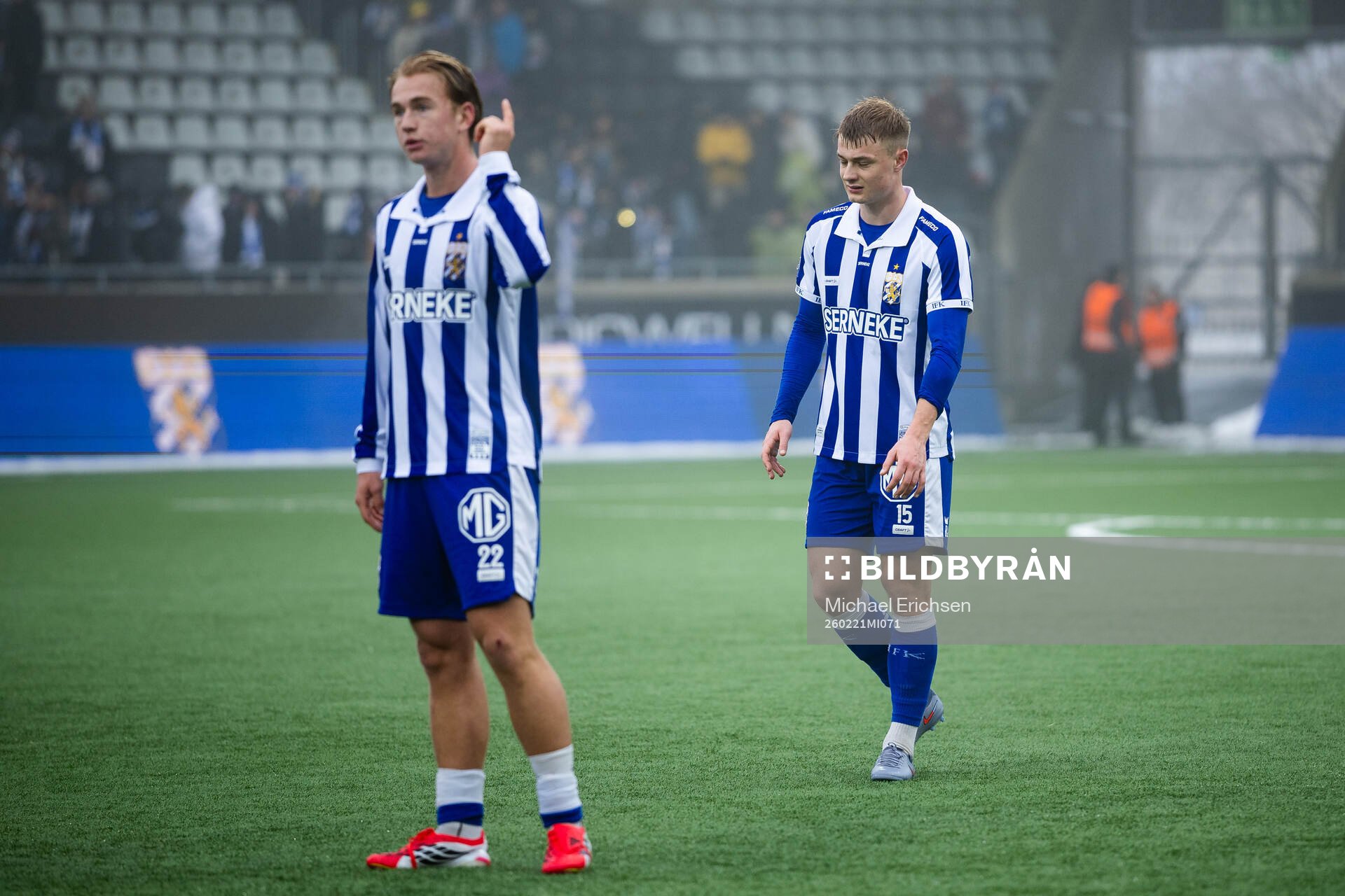 IFK Göteborgs Noah Tolf och David Kruse deppar