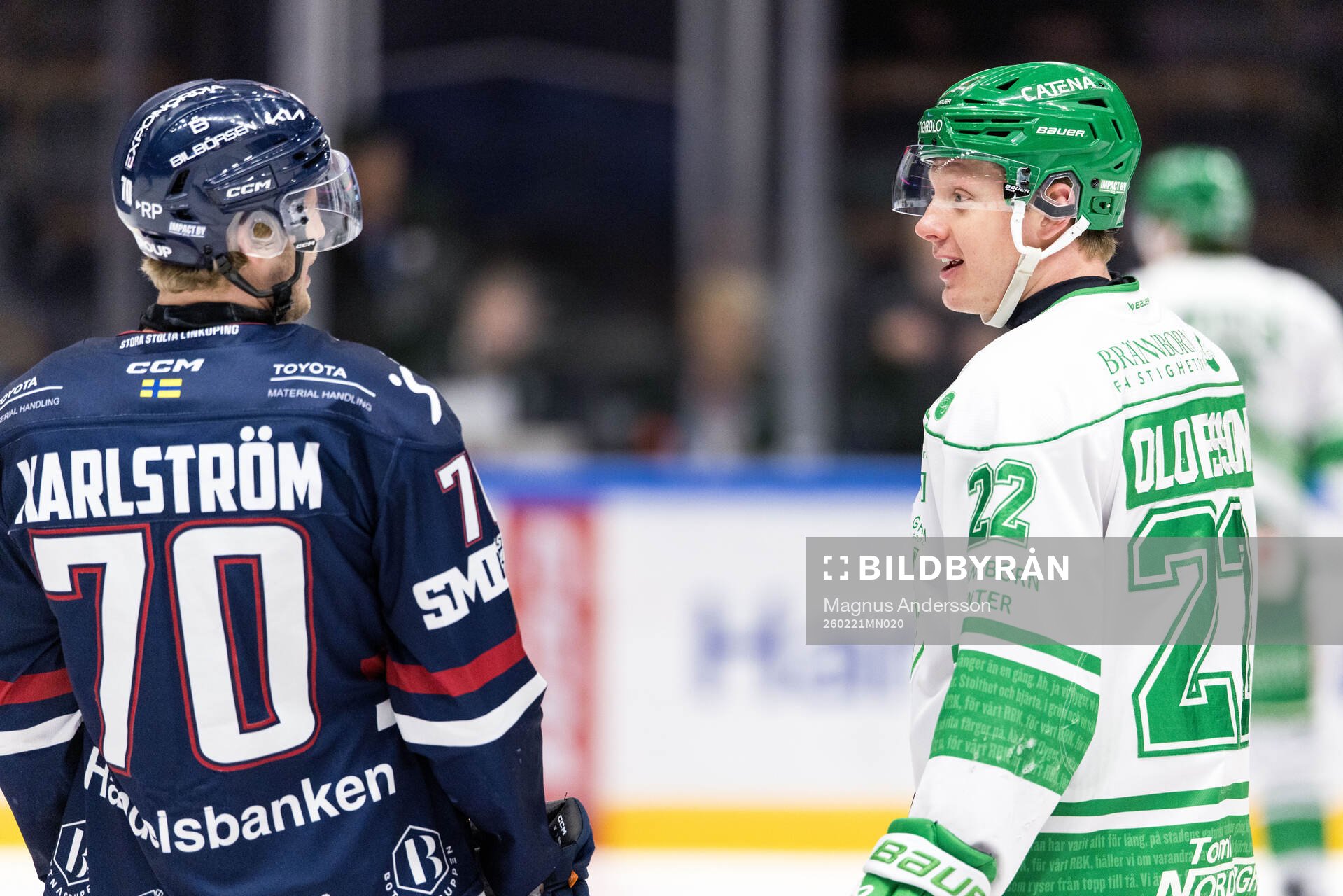 Linköpings Fredrik Karlström och Rögles Fredrik Olofsson