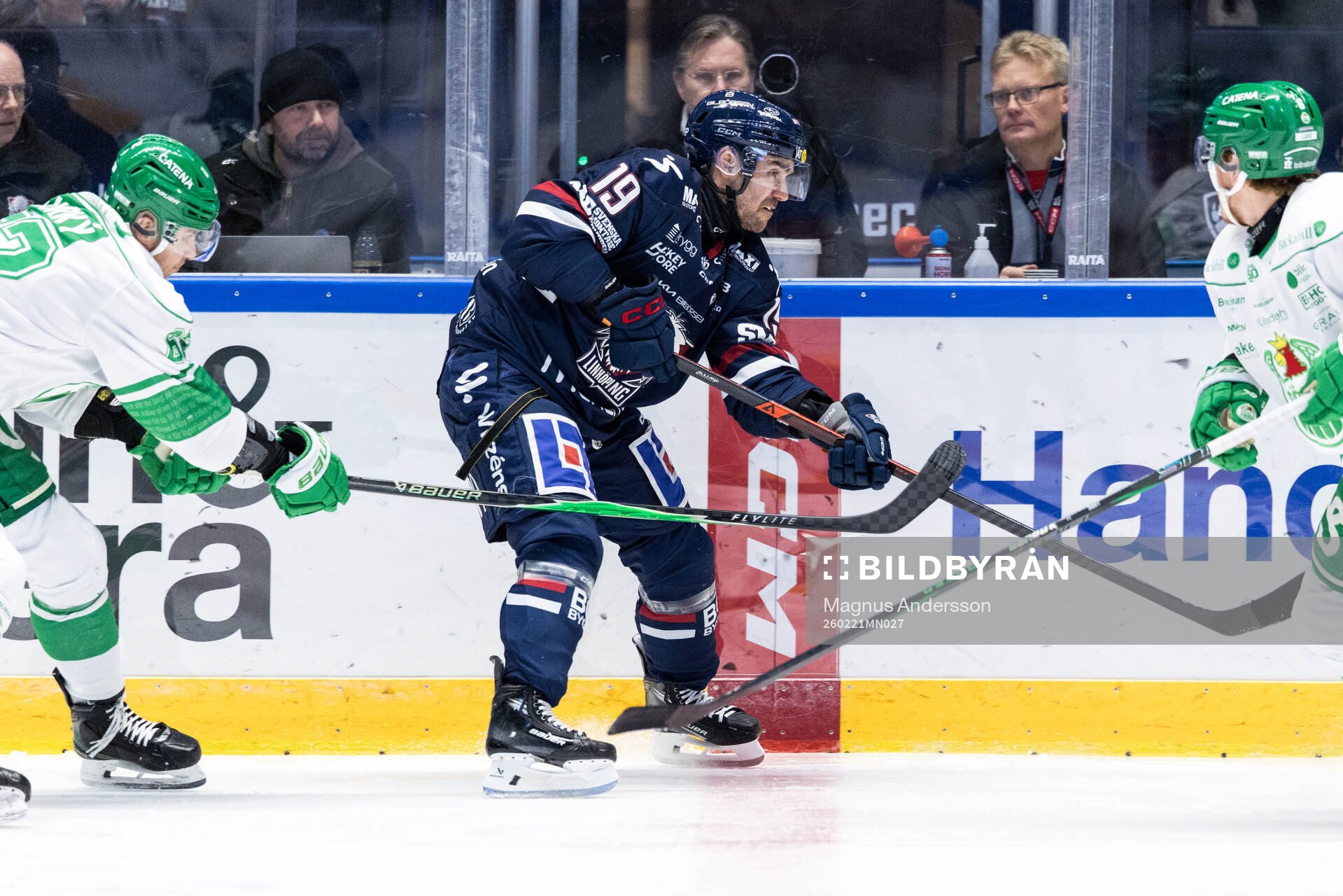 Linköpings Ludvig Larsson och Rögles Paul Ladue