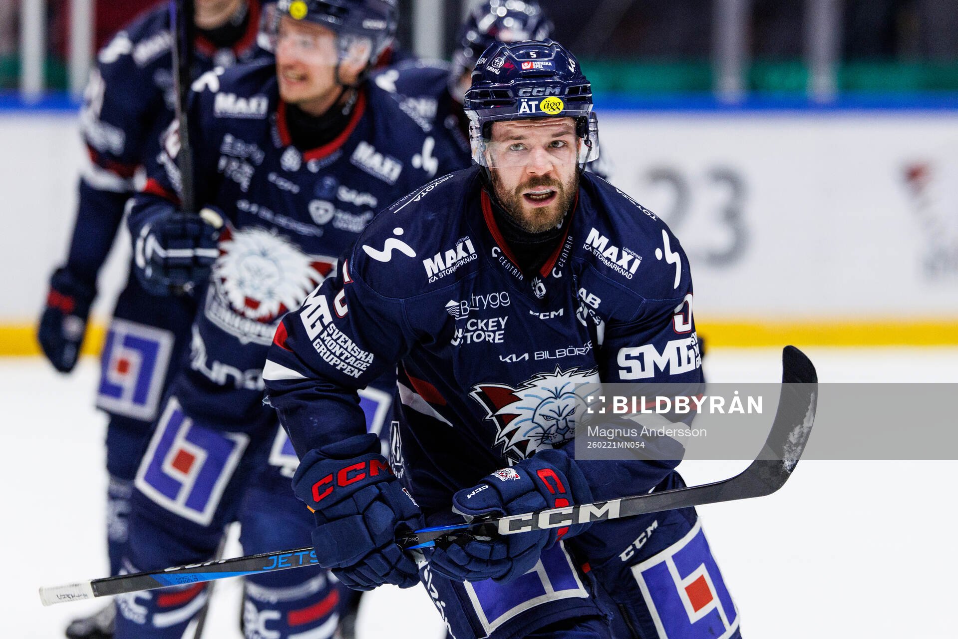 Linköpings Oscar Fantenberg jublar
