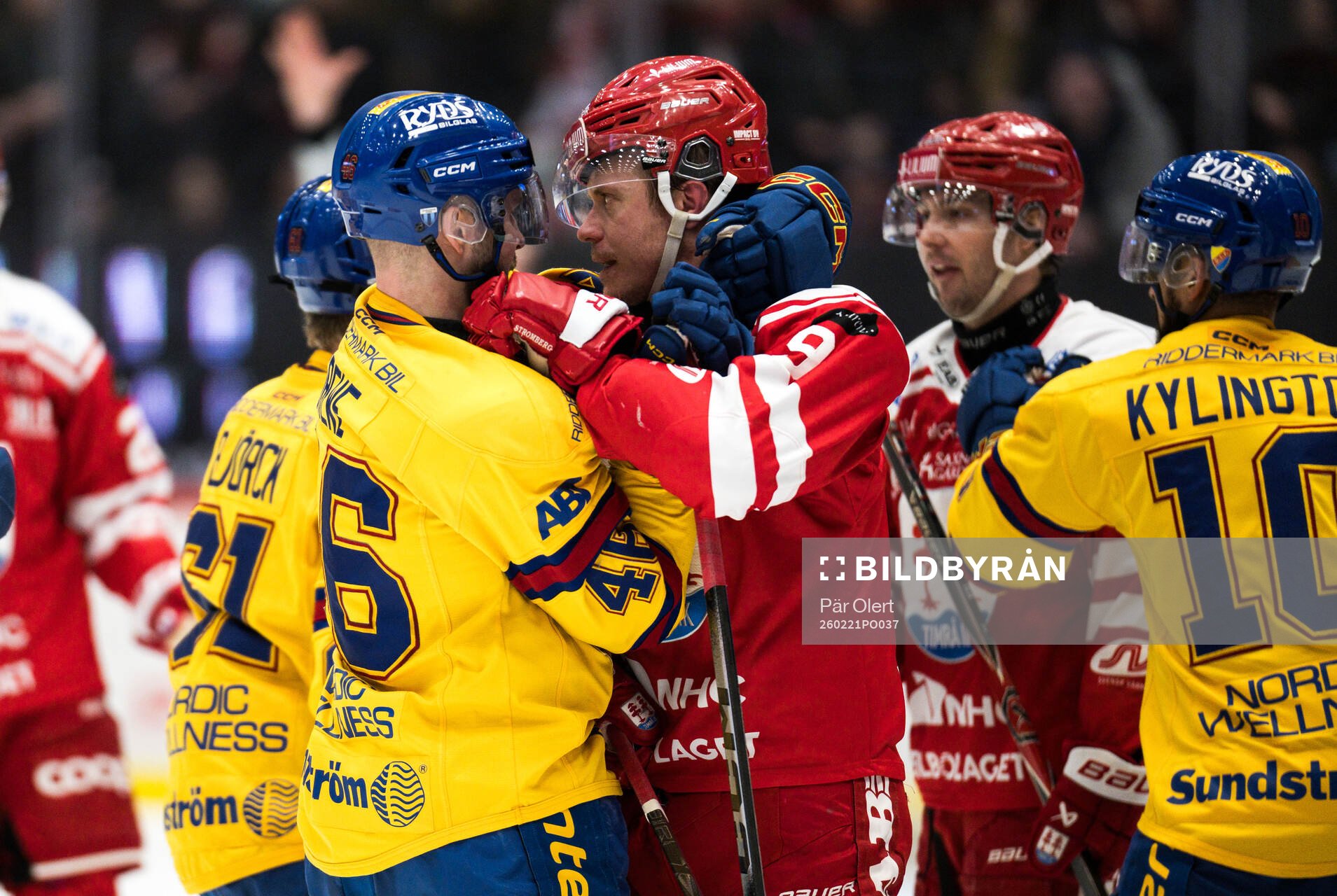 Djurgårdens Albin Grewe och Timrås Didrik Strömberg