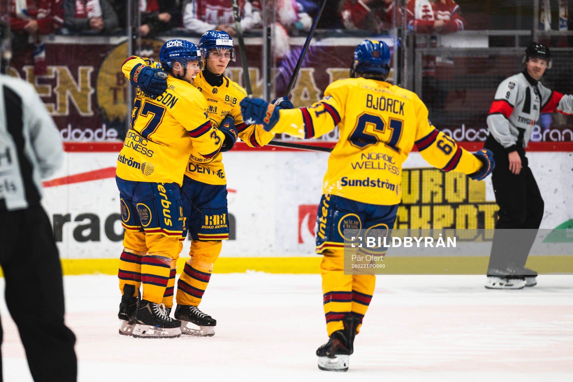 Djurgårdens Victor Eklund, Jesper Pettersson och Viggo