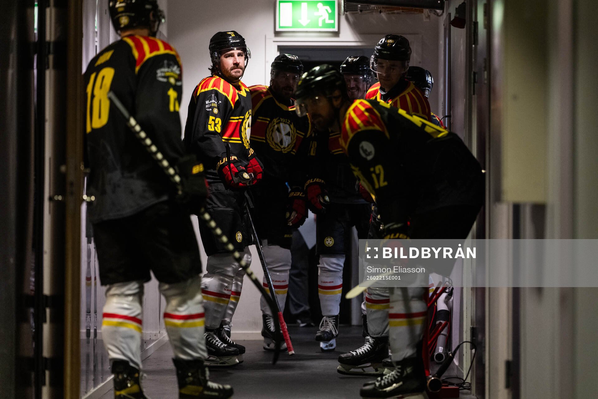 Brynäs Luke Witkowski och lagkamrater