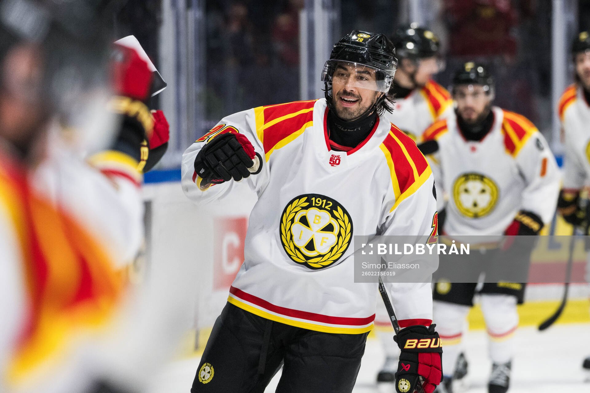 Brynäs Tyler Vesel jublar