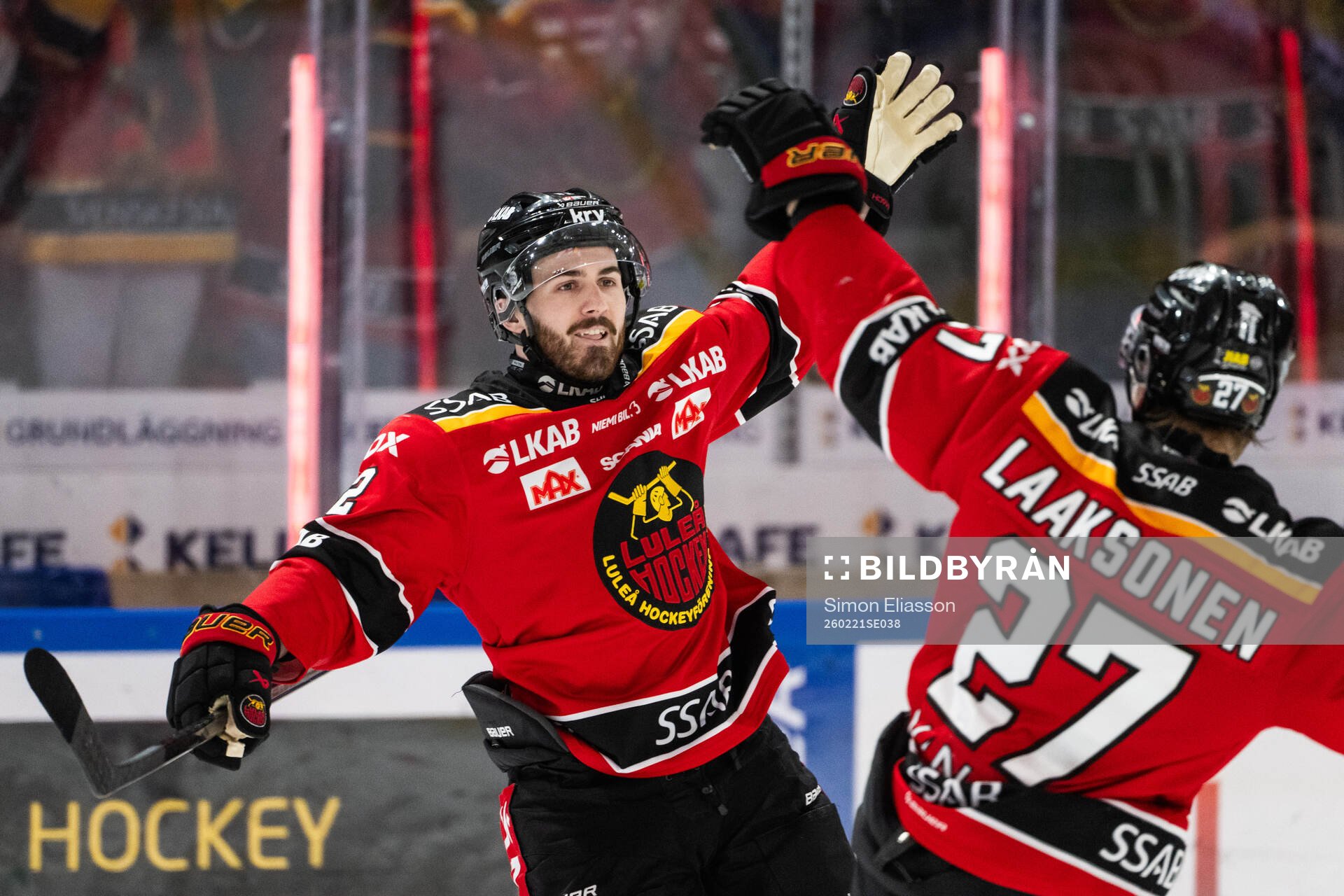 Luleås Ben Tardif jublar