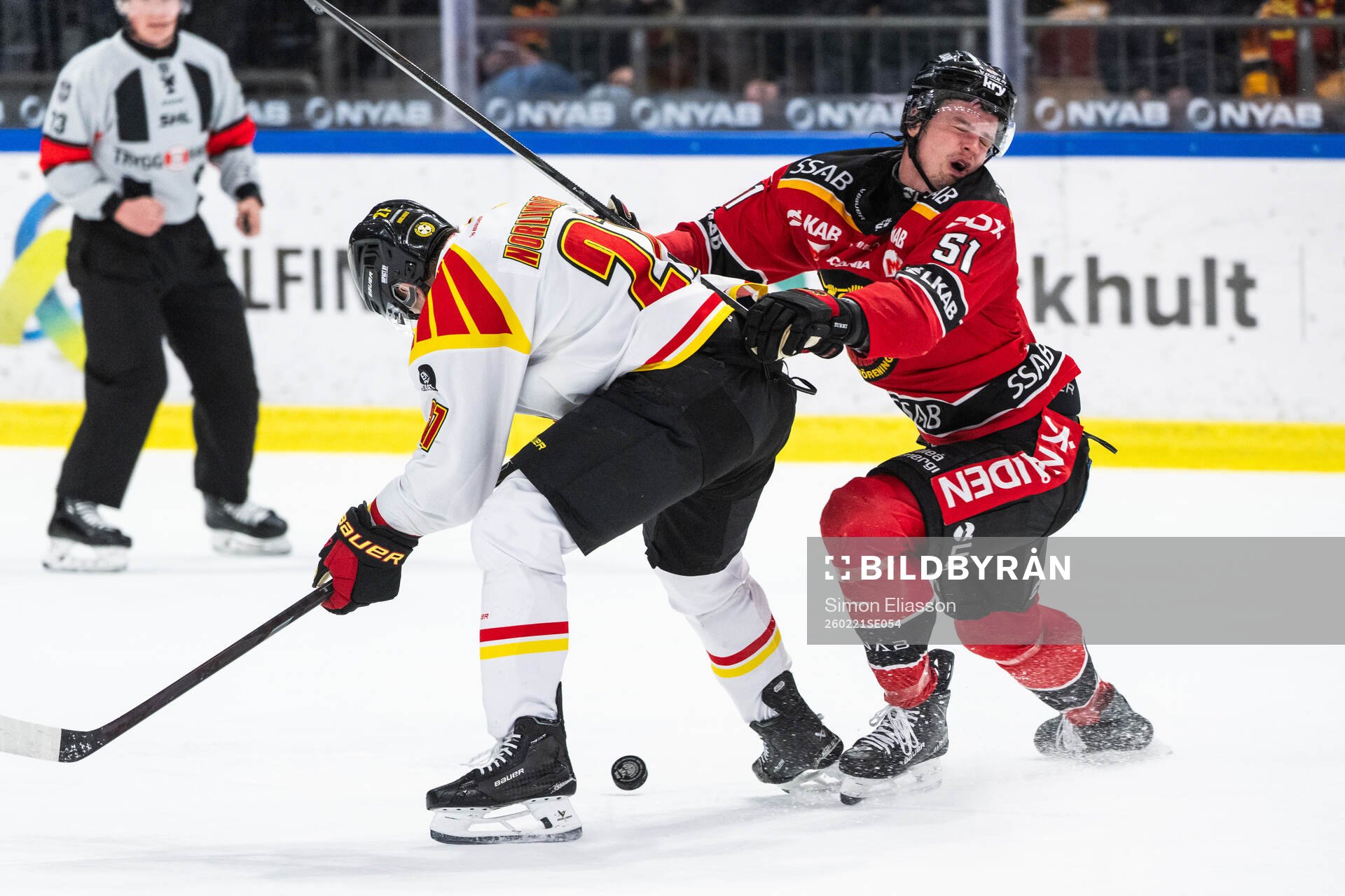 Brynäs Mattias Norlinder och Luleås Markus Nurmi