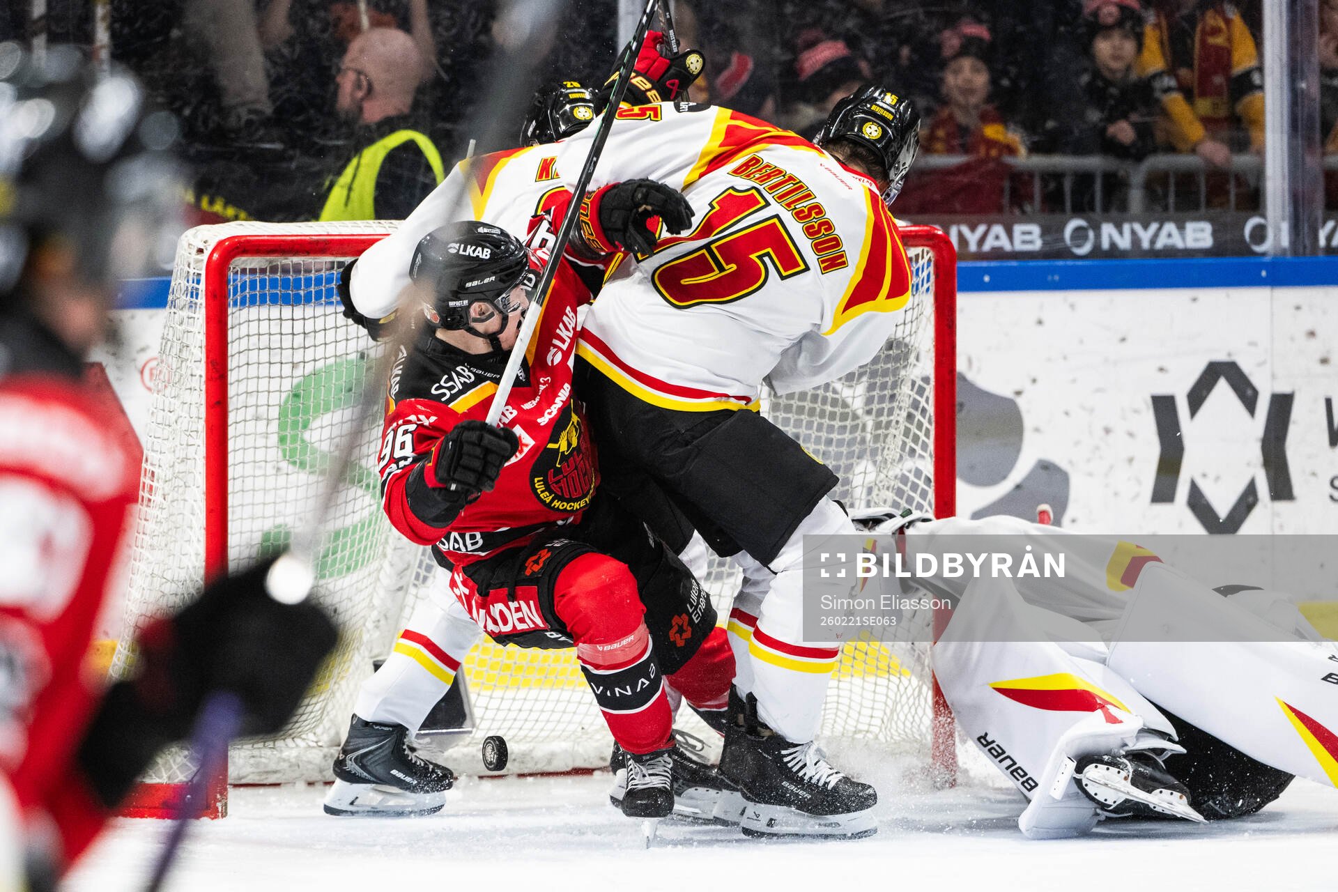 Luleås Pontus Andreasson och Brynäs Simon Bertilsson