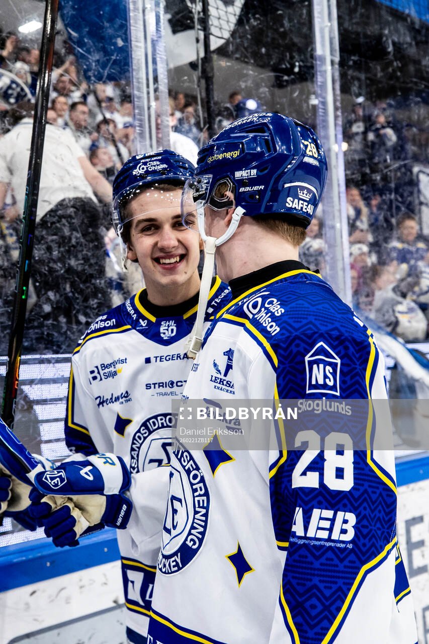 Leksands August Lissel och Victor Johansson jubel