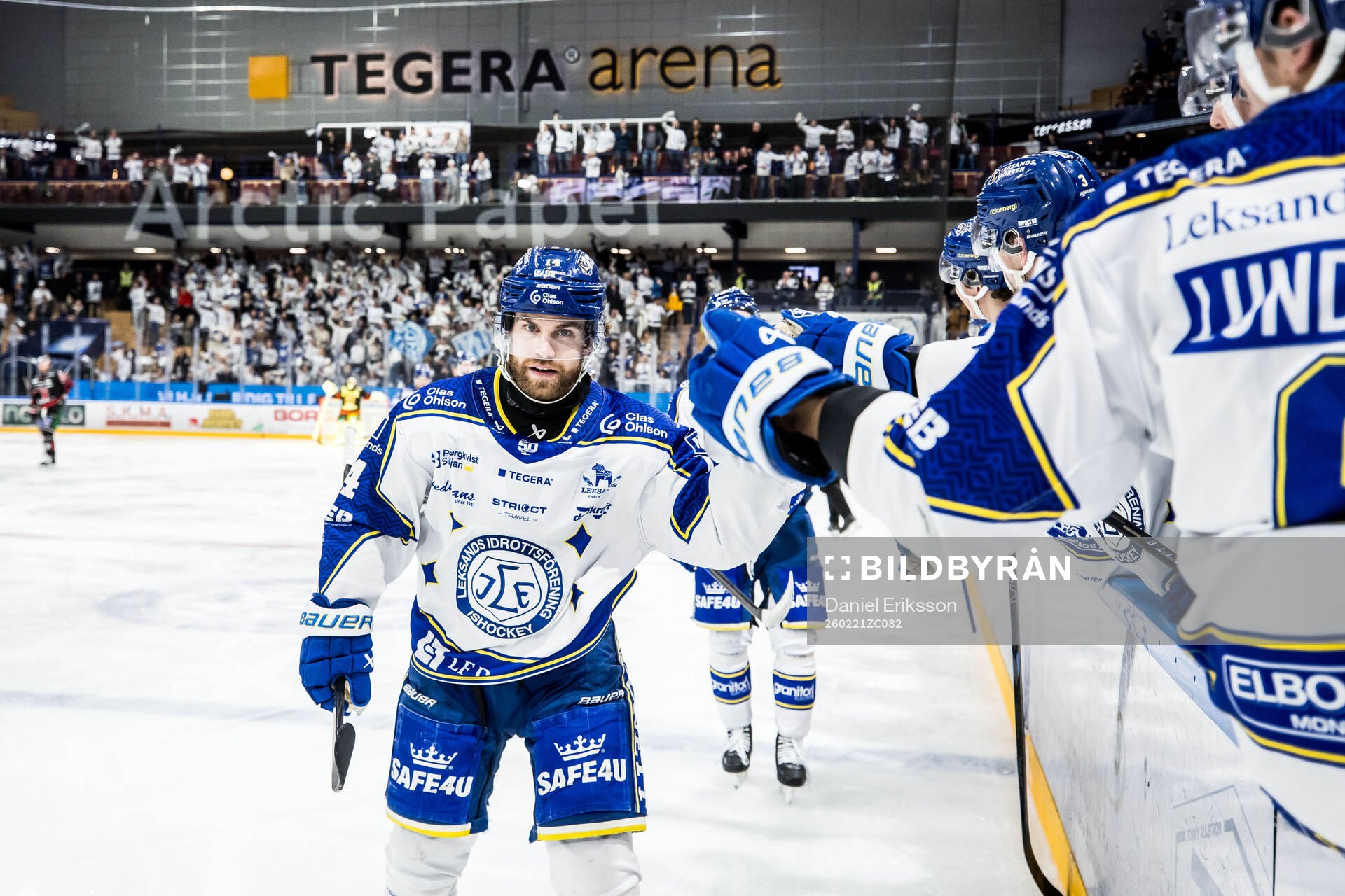 Leksands Oskar Lang jublar
