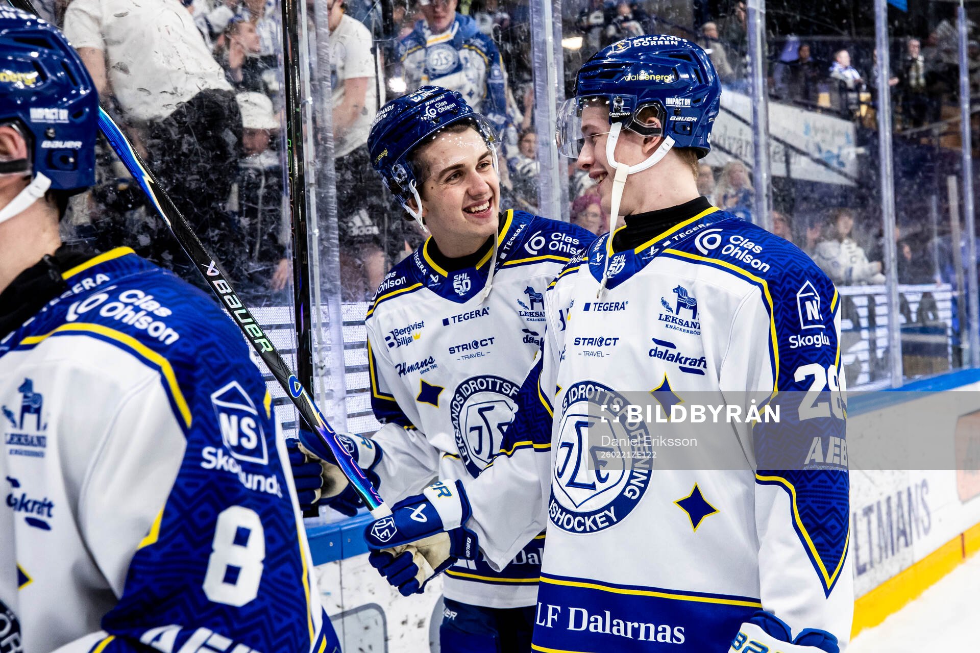 Leksands August Lissel och Victor Johansson jubel