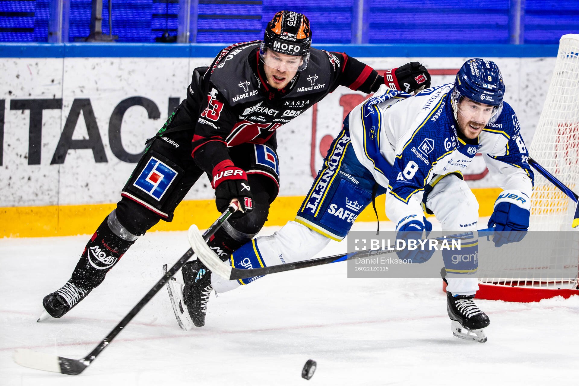 Örebros Christopher Mastomäki och Leksands Matt Caito