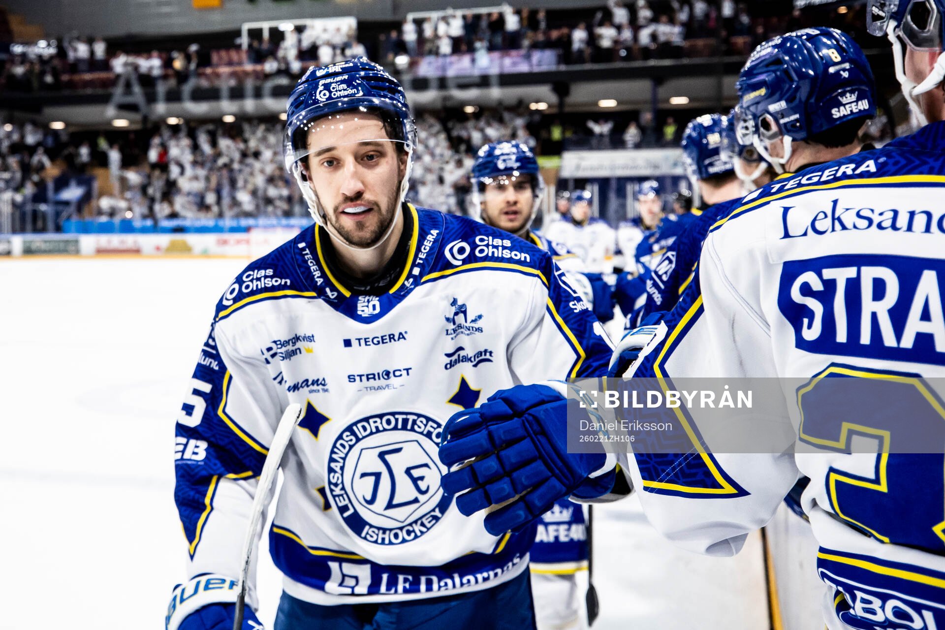 Leksands Max Veronneau jubel 3-0