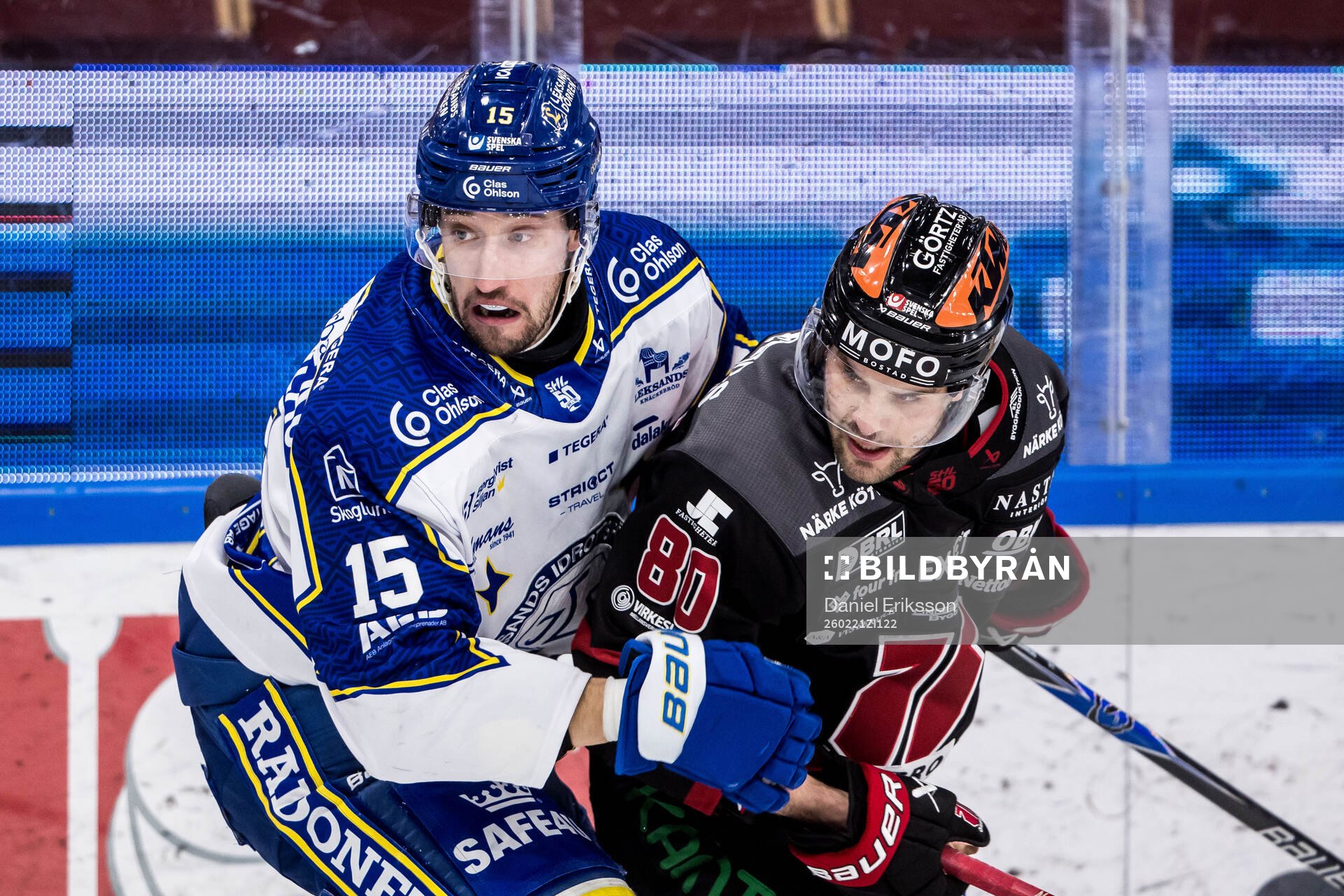 Leksands Max Veronneau och Örebros Kalle Miketinac