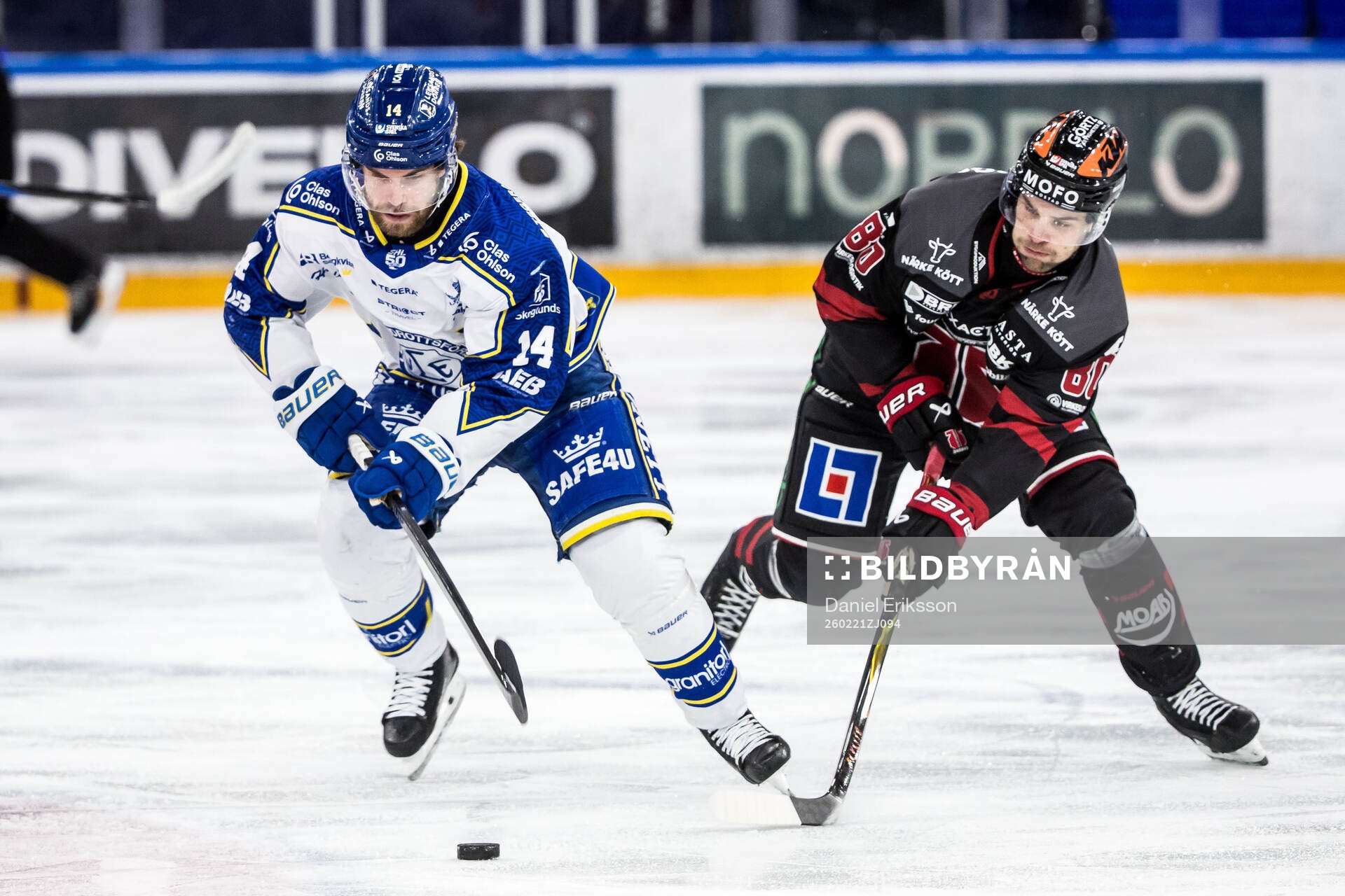 Leksands Oskar Lang och Örebros Kalle Miketinac