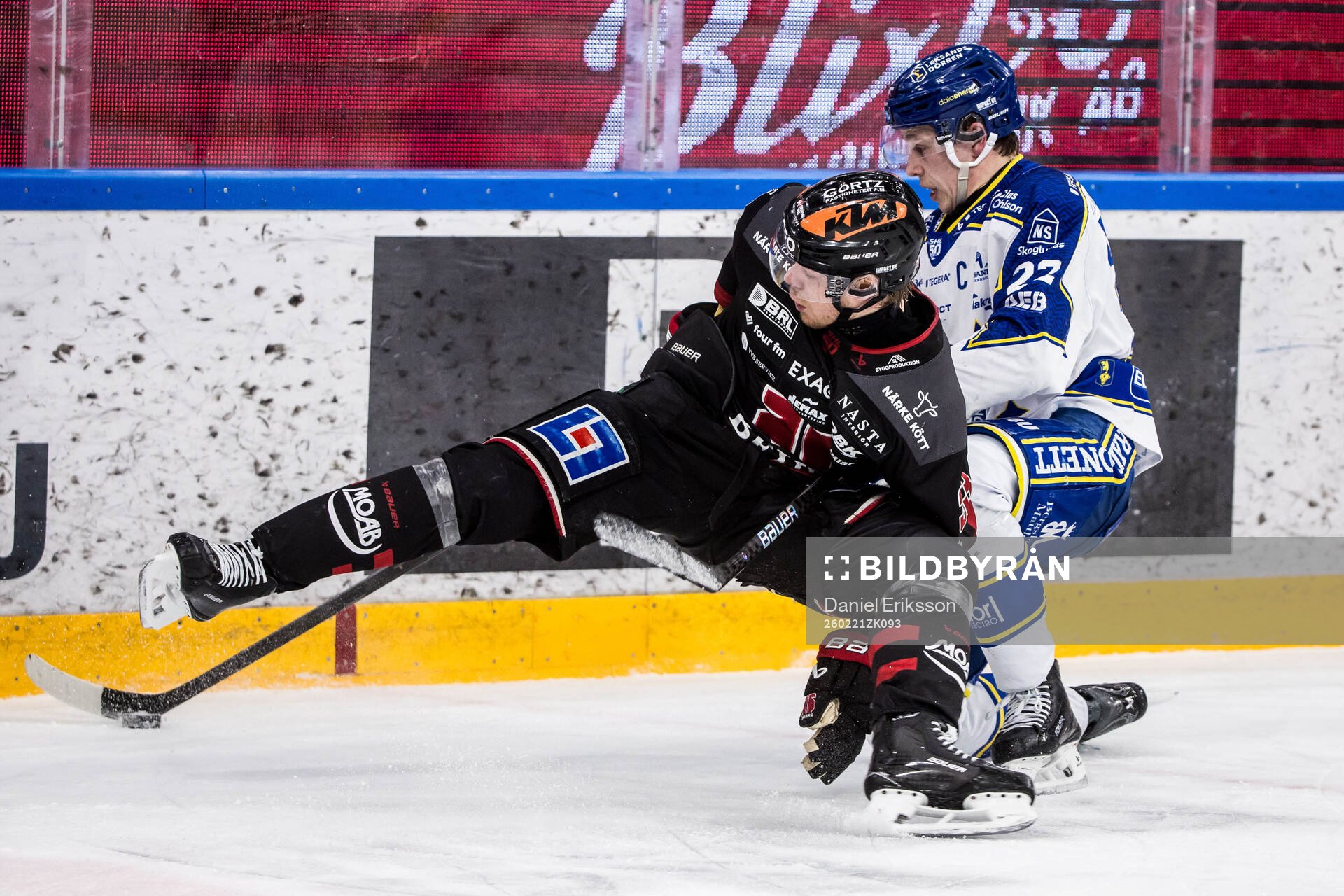 Örebros Christopher Mastomäki och Leksands Lukas Vejdemo