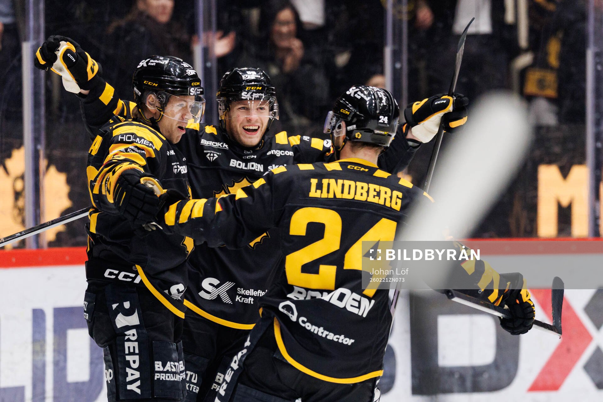 Skellefteås Mikkel Aagaard jublar