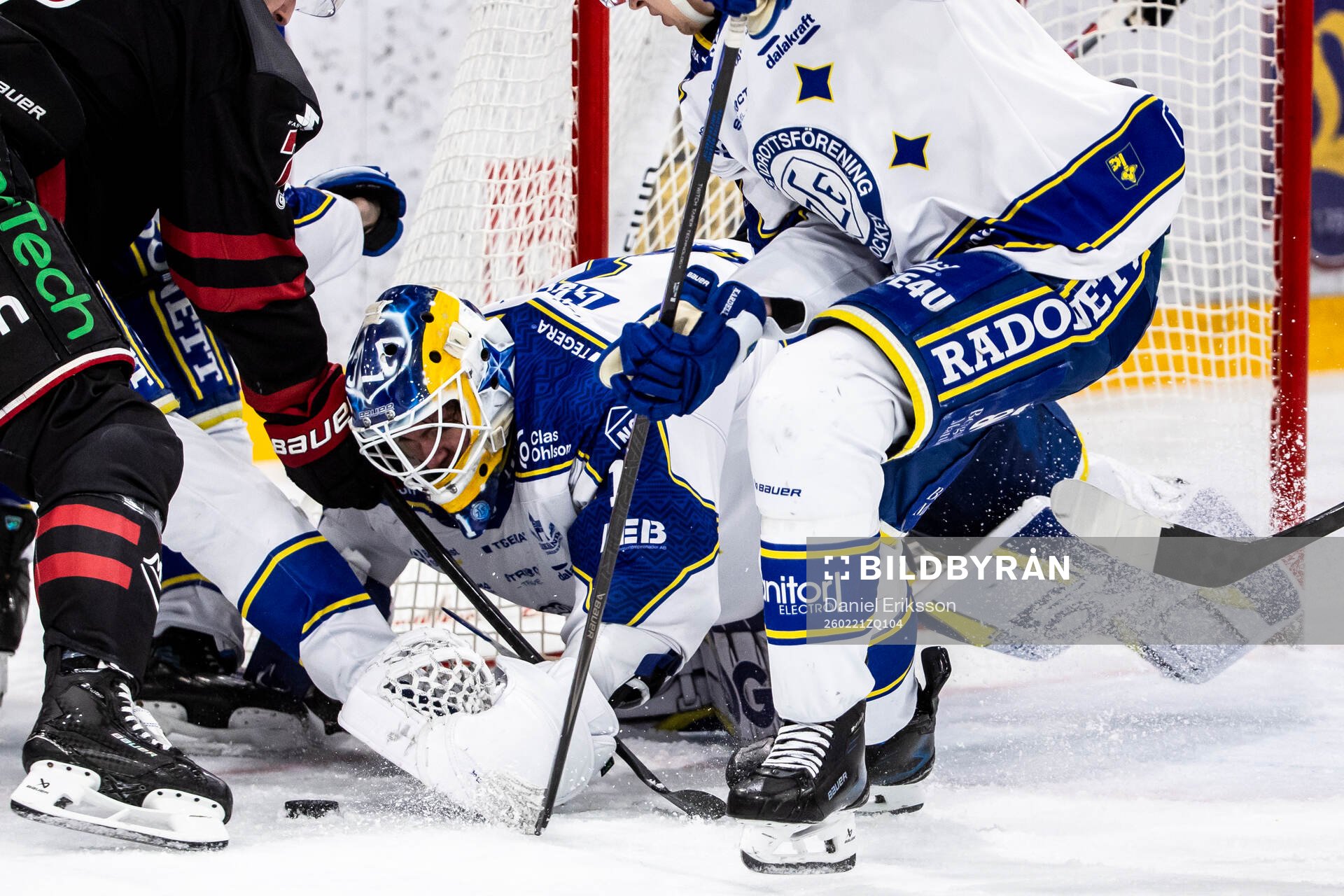 Leksands målvakt Marcus Gidlöf