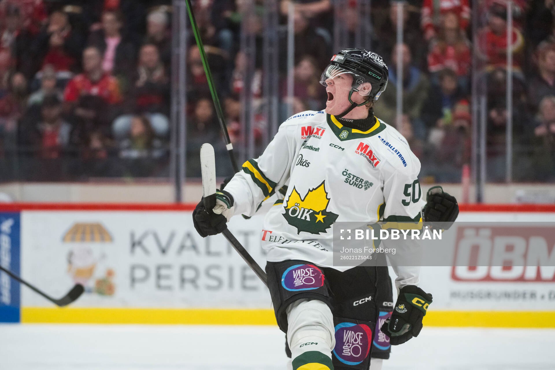 Östersunds Oskar Wahlberg jublar