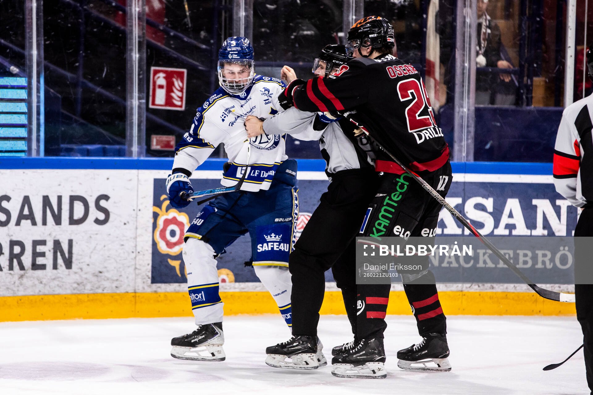 Leksands Tinus Luc Koblar  och Örebros Milton Oscarson