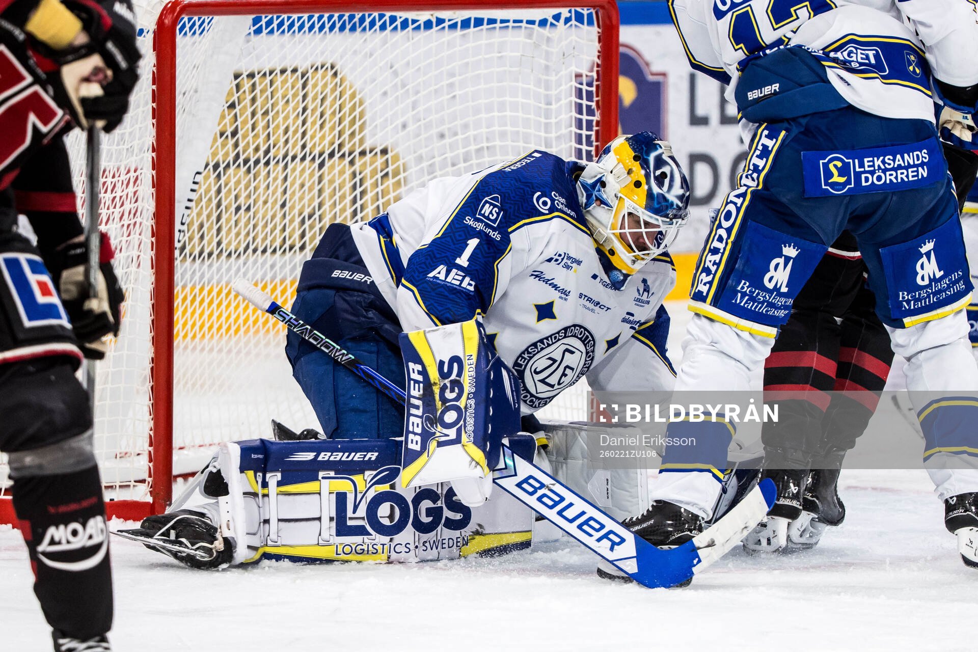 Leksands målvakt Marcus Gidlöf