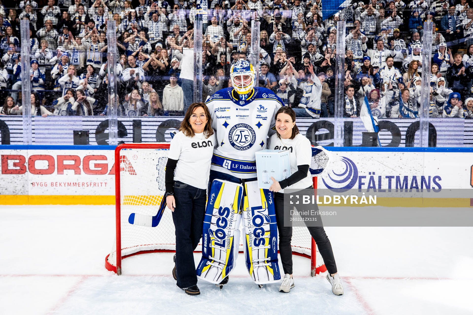 Leksands målvakt Marcus Gidlöf utsedd till matchens lirare
