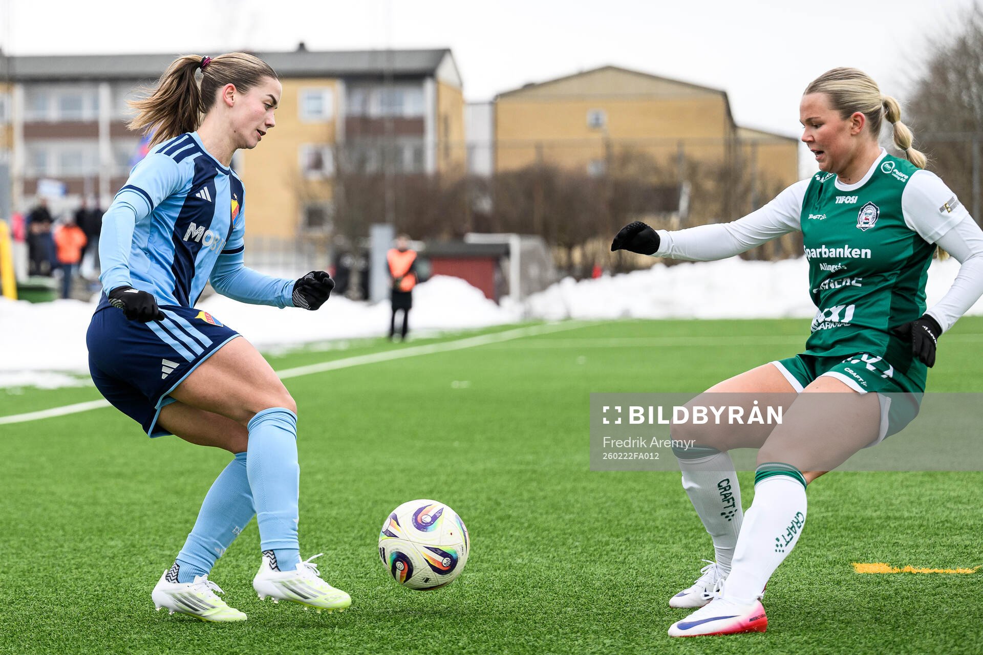 Djurgårdens Johanna Renmark och Alingsås Agnes Inedahl