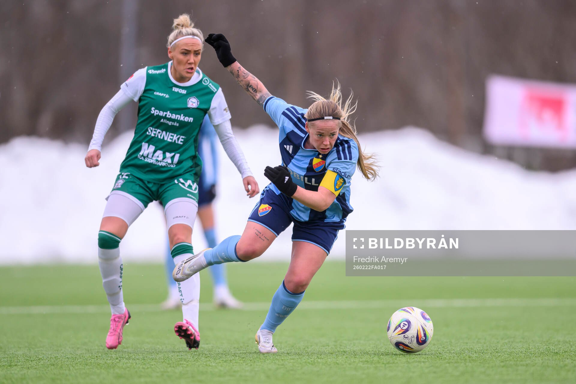 Alingsås Agnes Inedahl och Djurgårdens Maria Olafsdottir
