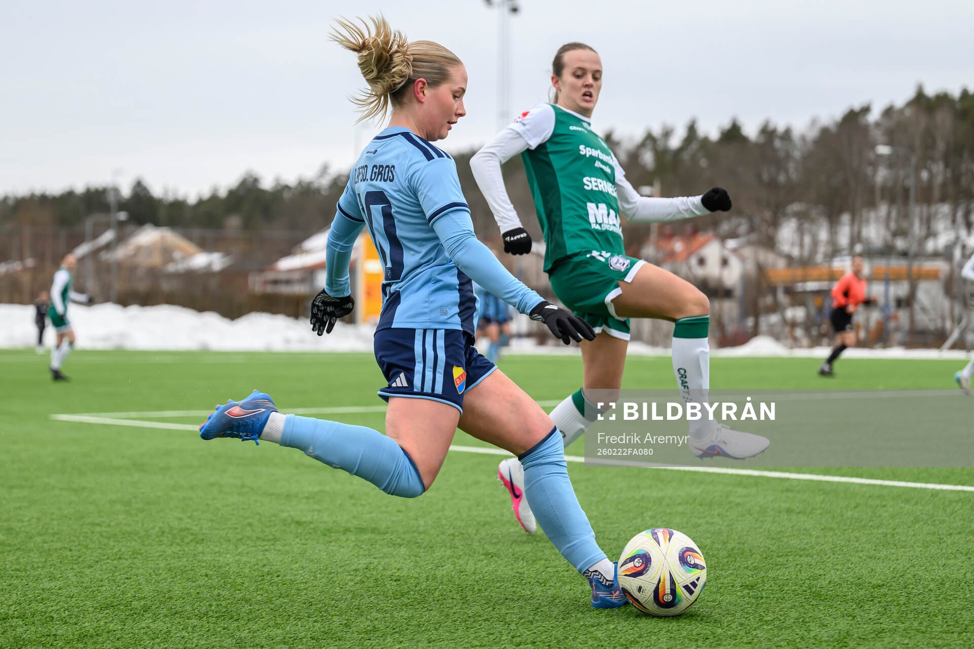 Djurgårdens Maria Olafsdottir Gros och Alingsås Alma