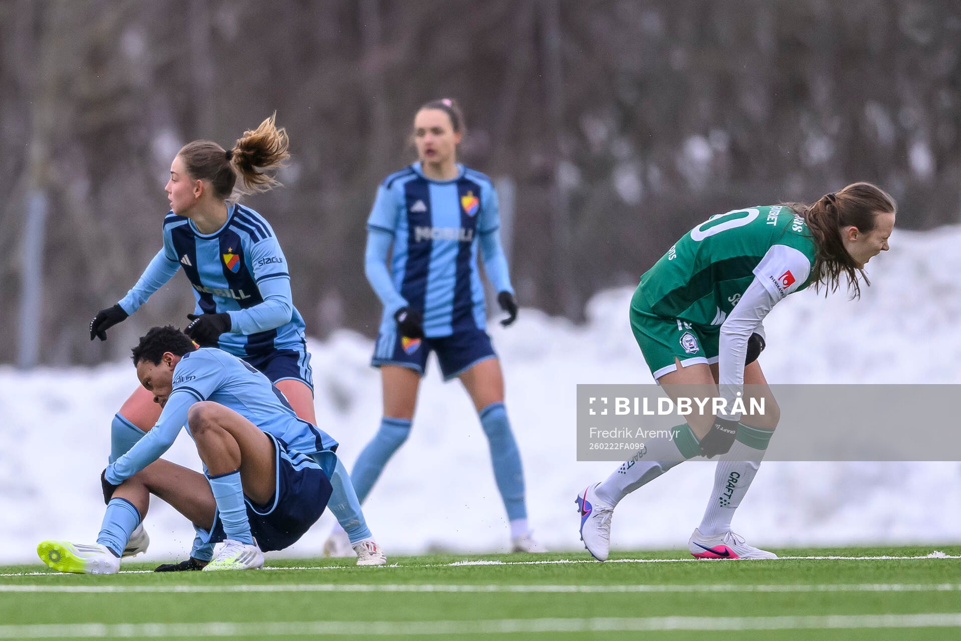 Djurgårdens Goodness Osigwe och Alingsås Alma Öberg har