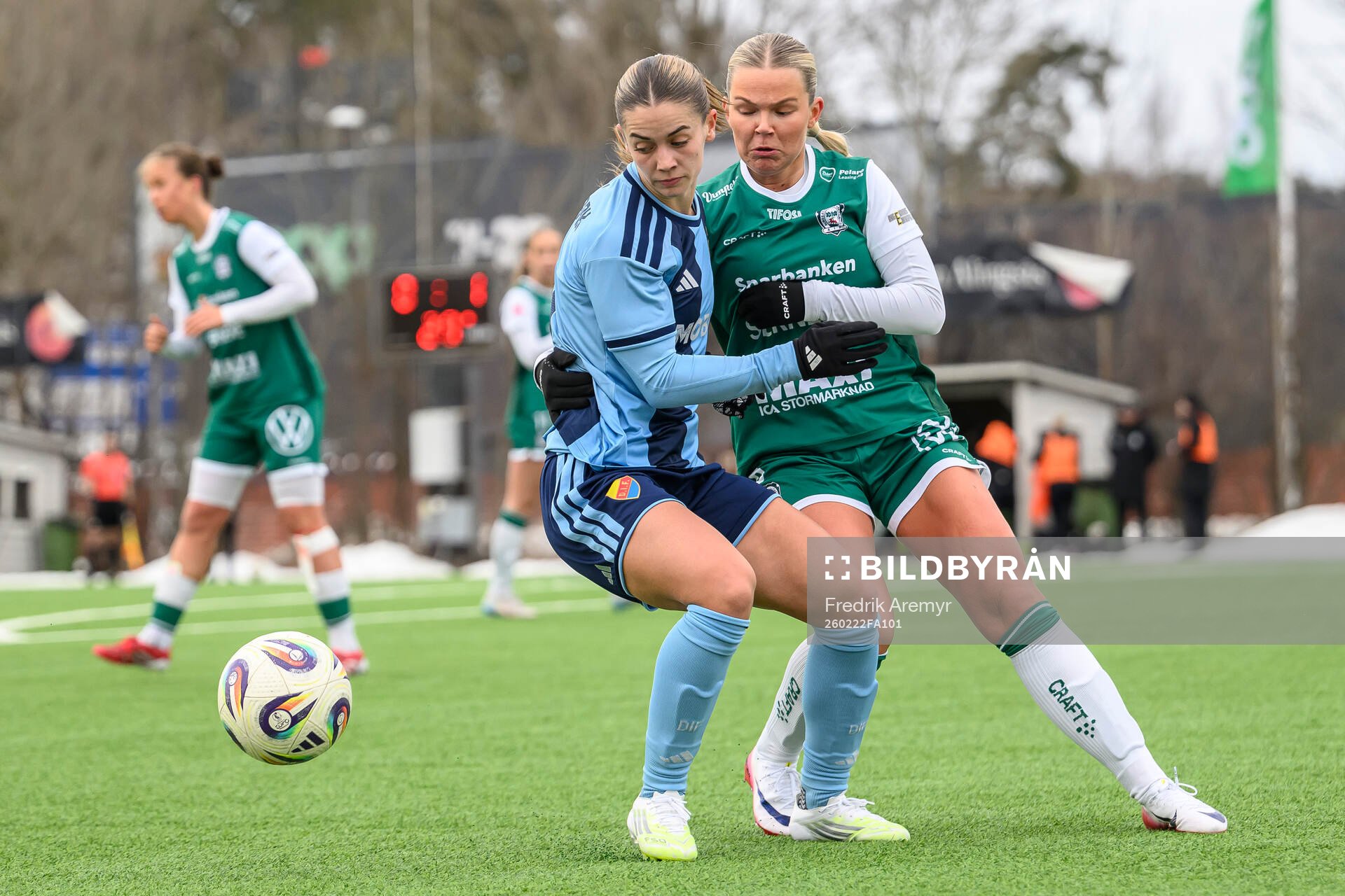 Djurgårdens Johanna Renmark och Alingsås Agnes Inedahl