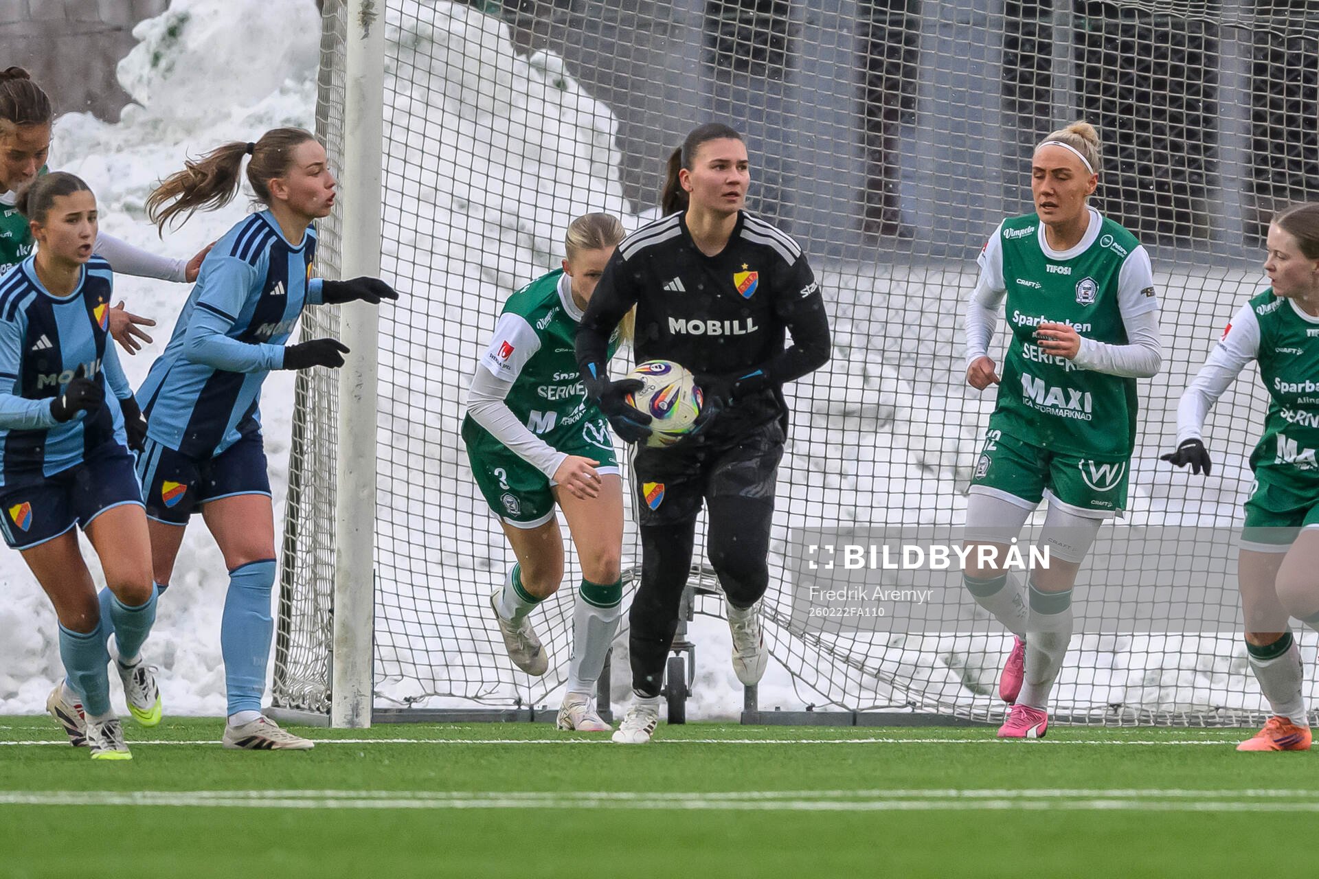 Djurgårdens målvakt Anna Aurora Koivunen