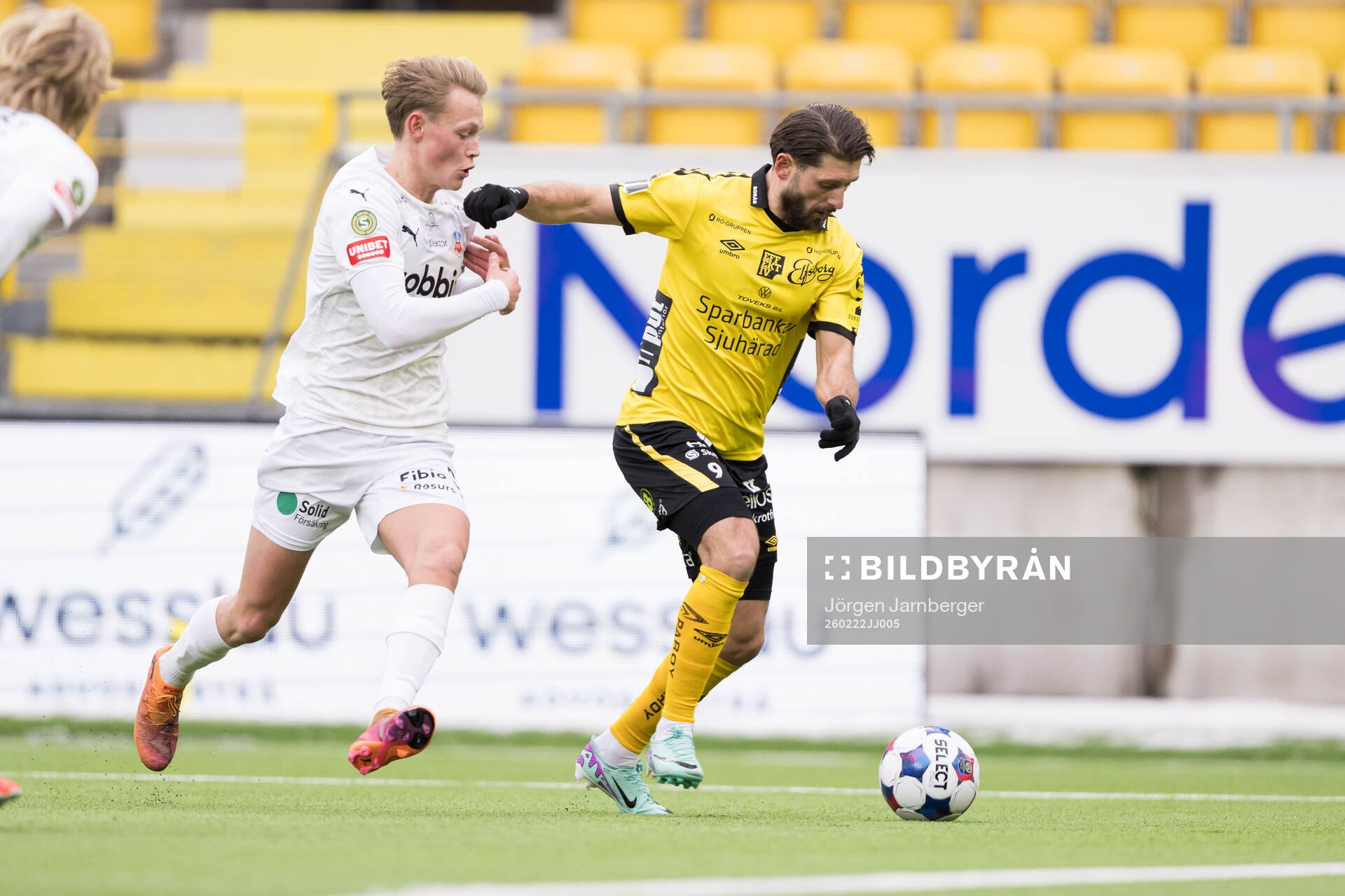 Helsingborgs Alvin Nordin och Elfsborgs Arber Zeneli
