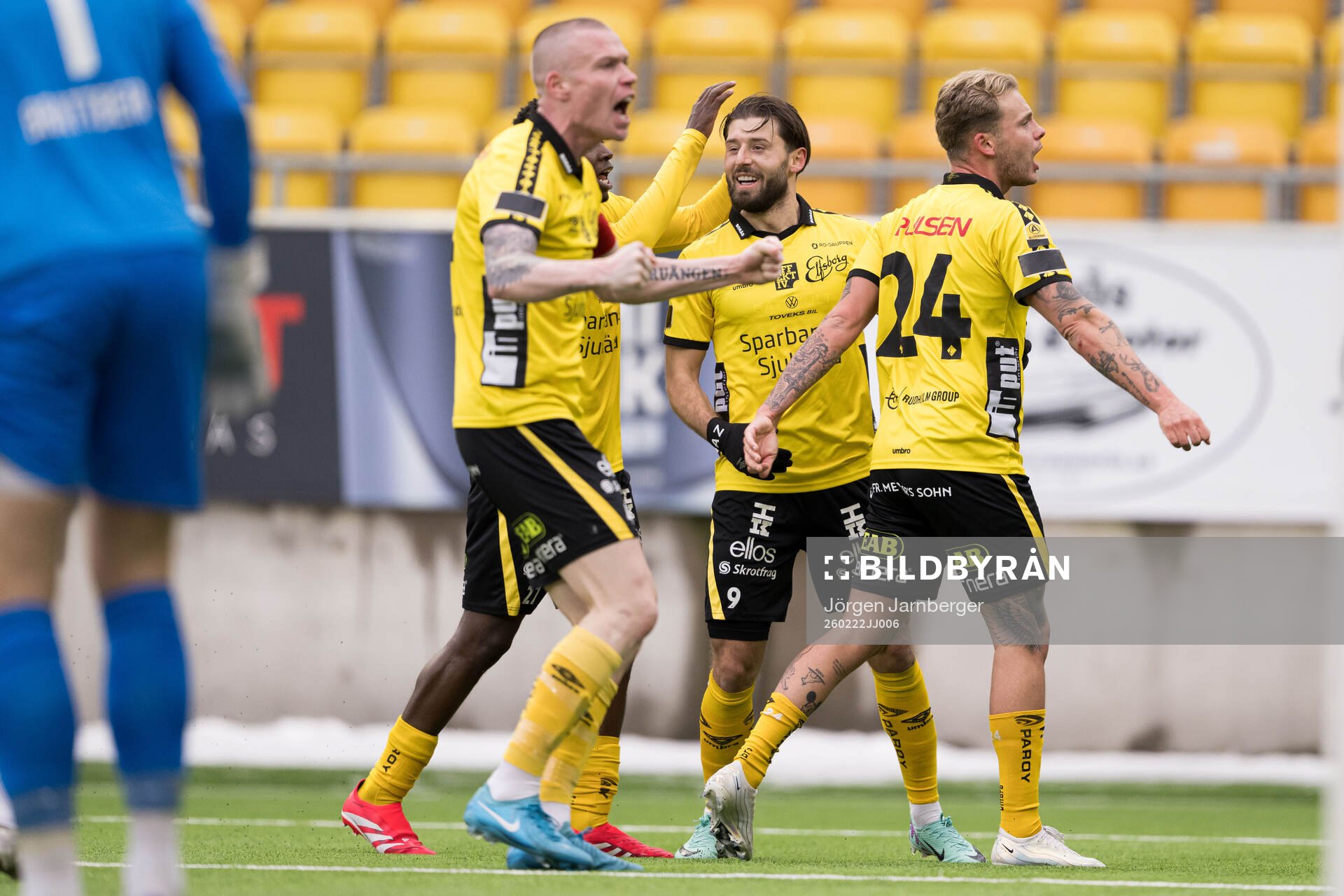 Elfsborgs Arber Zeneli jublar