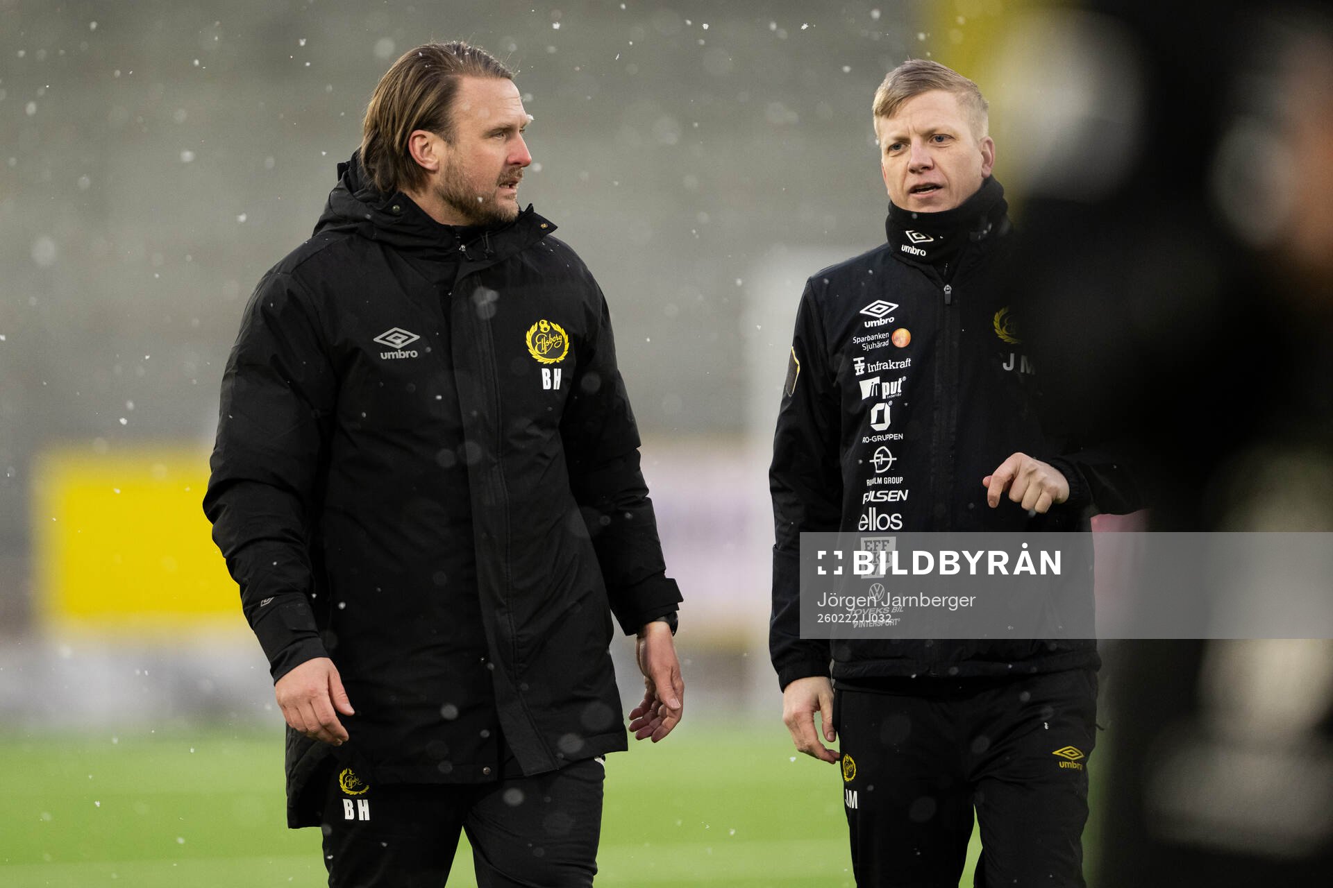 Elfsborgs manager Björn Hamberg och assisterande tränare