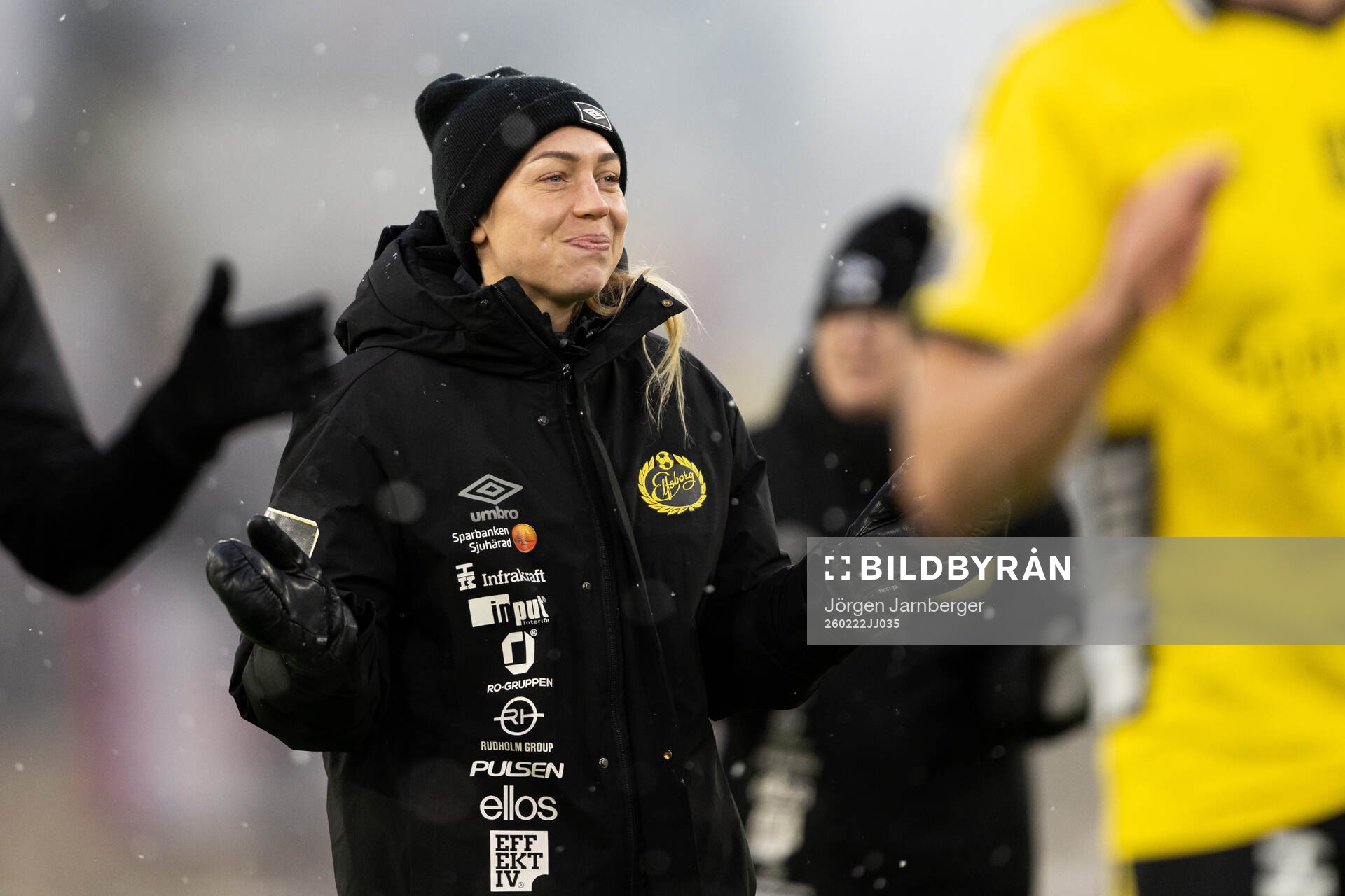 Elfsborgs fysioterapeut Tania Nilsson jublar