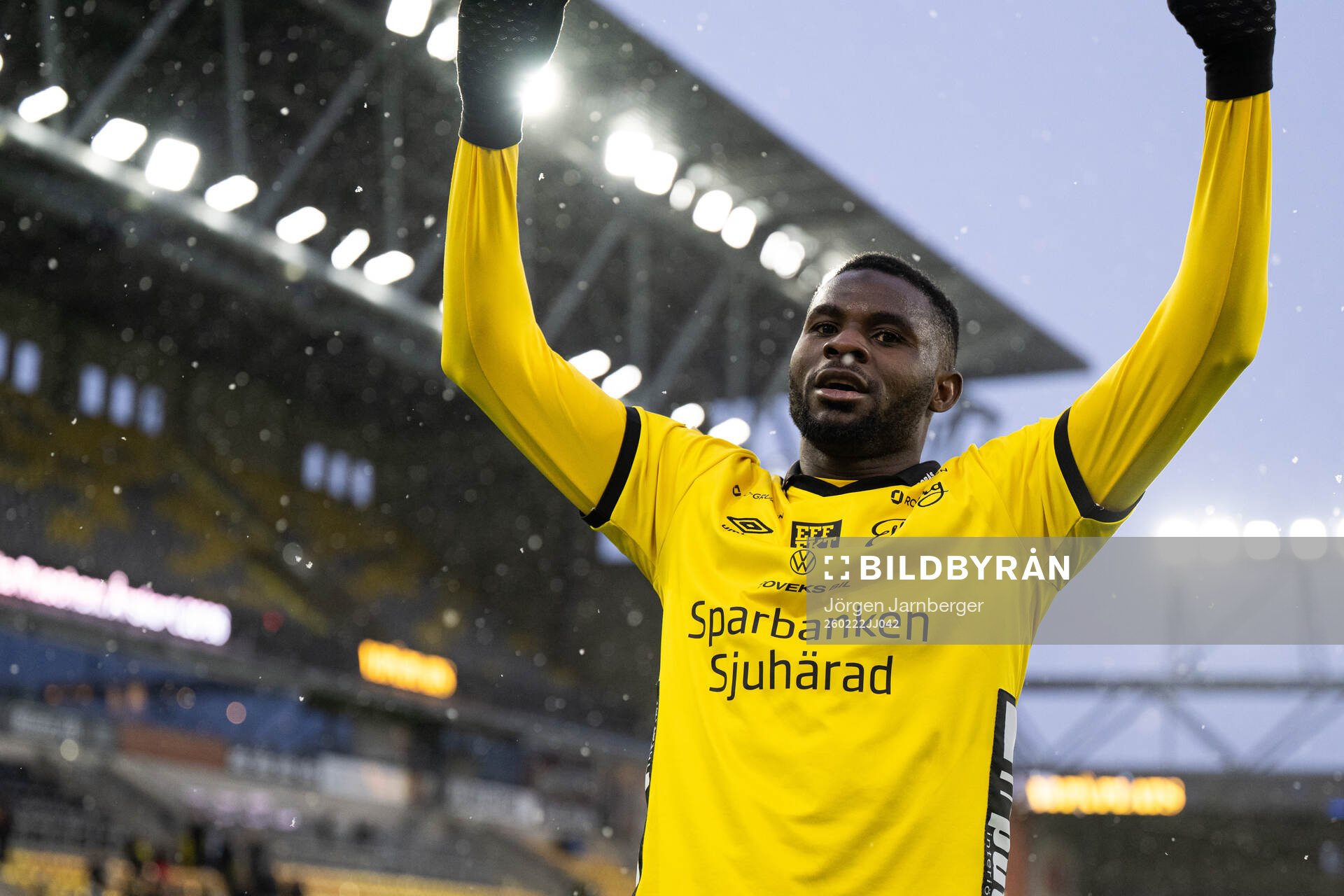 Elfsborgs Ibrahim Buhari jublar