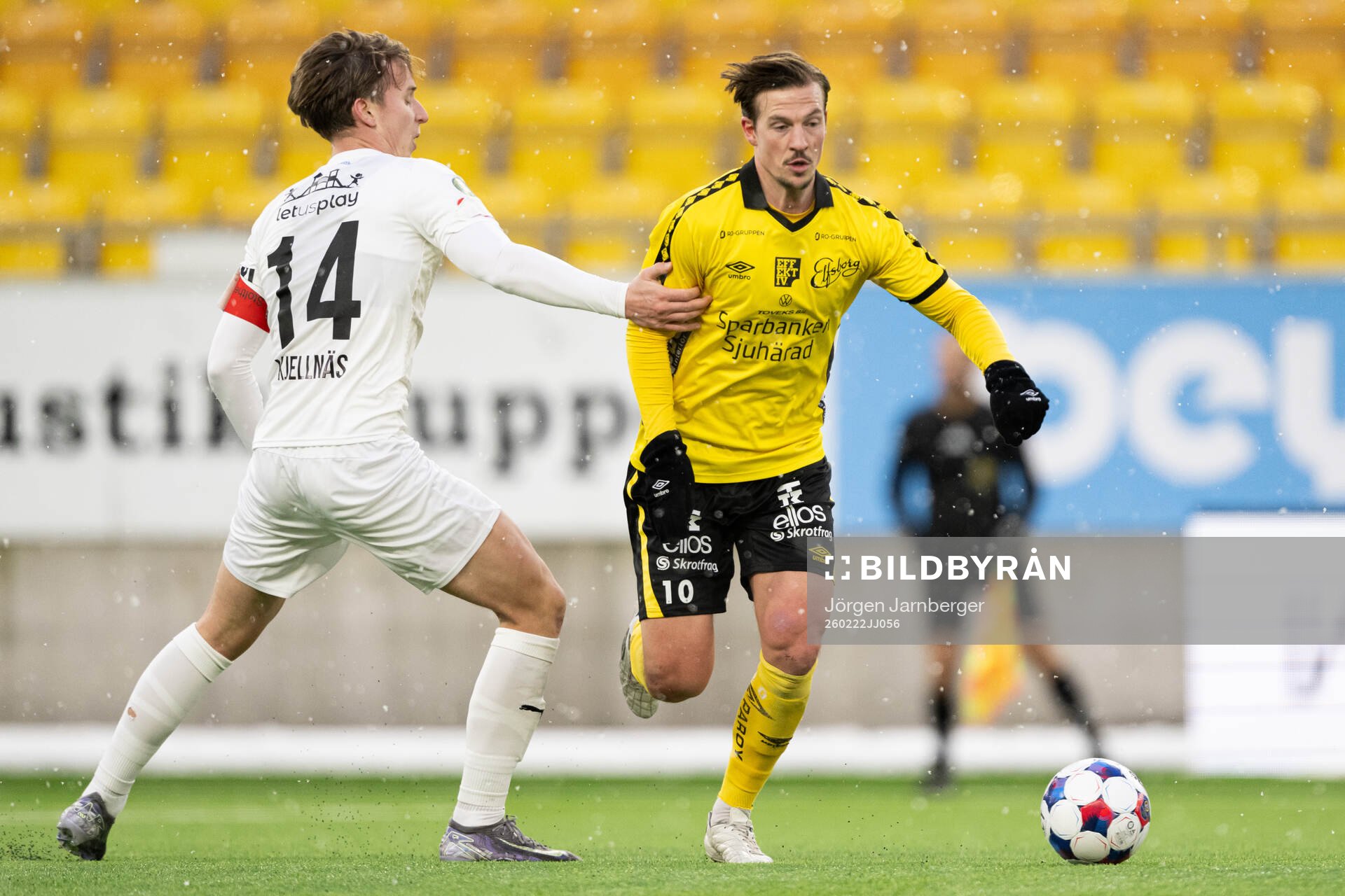 Helsingborgs Lukas Kjellnäs och Elfsborgs Simon Olsson