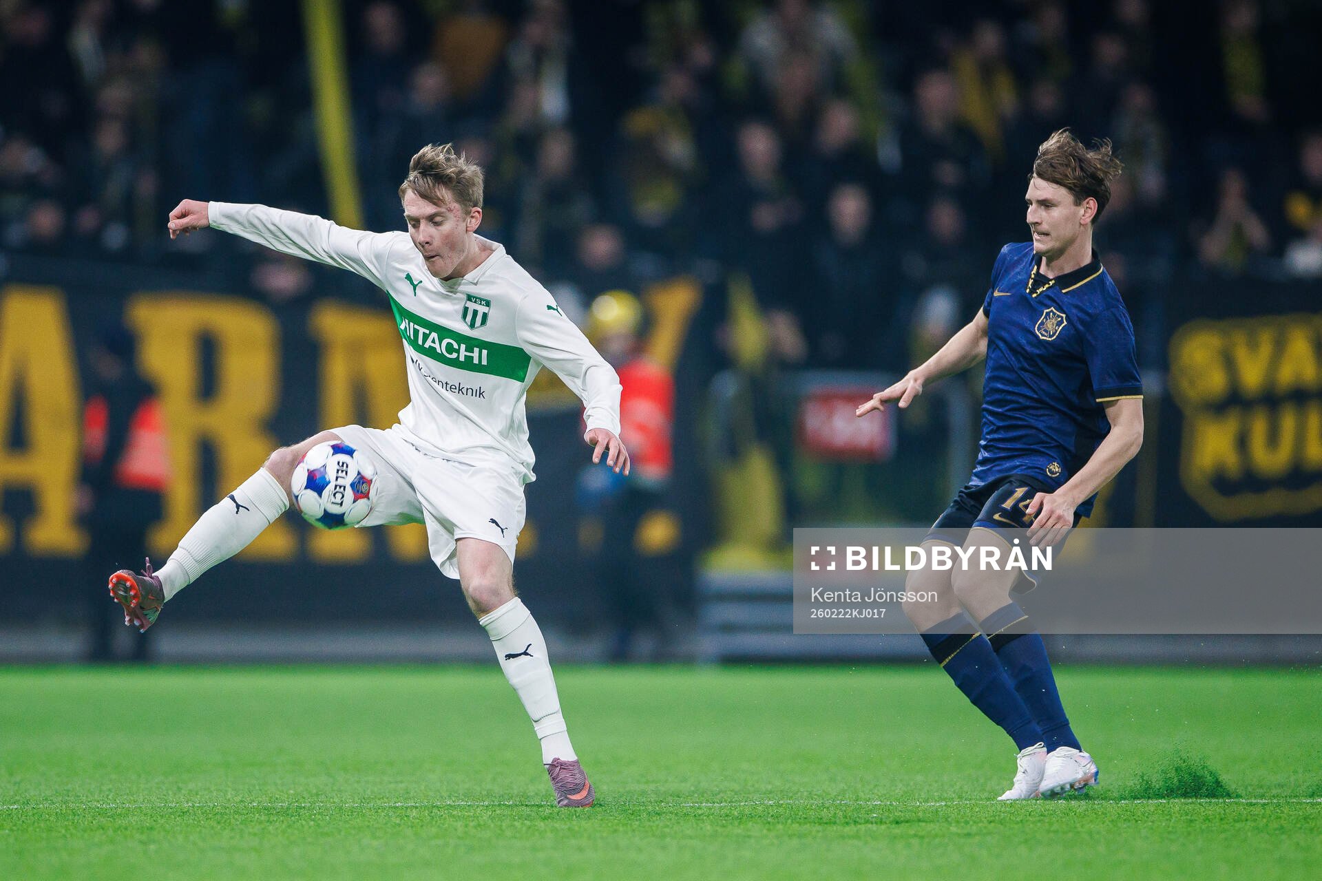 Västerås Karl Gunnarsson och AIKs Fredrik Nissen