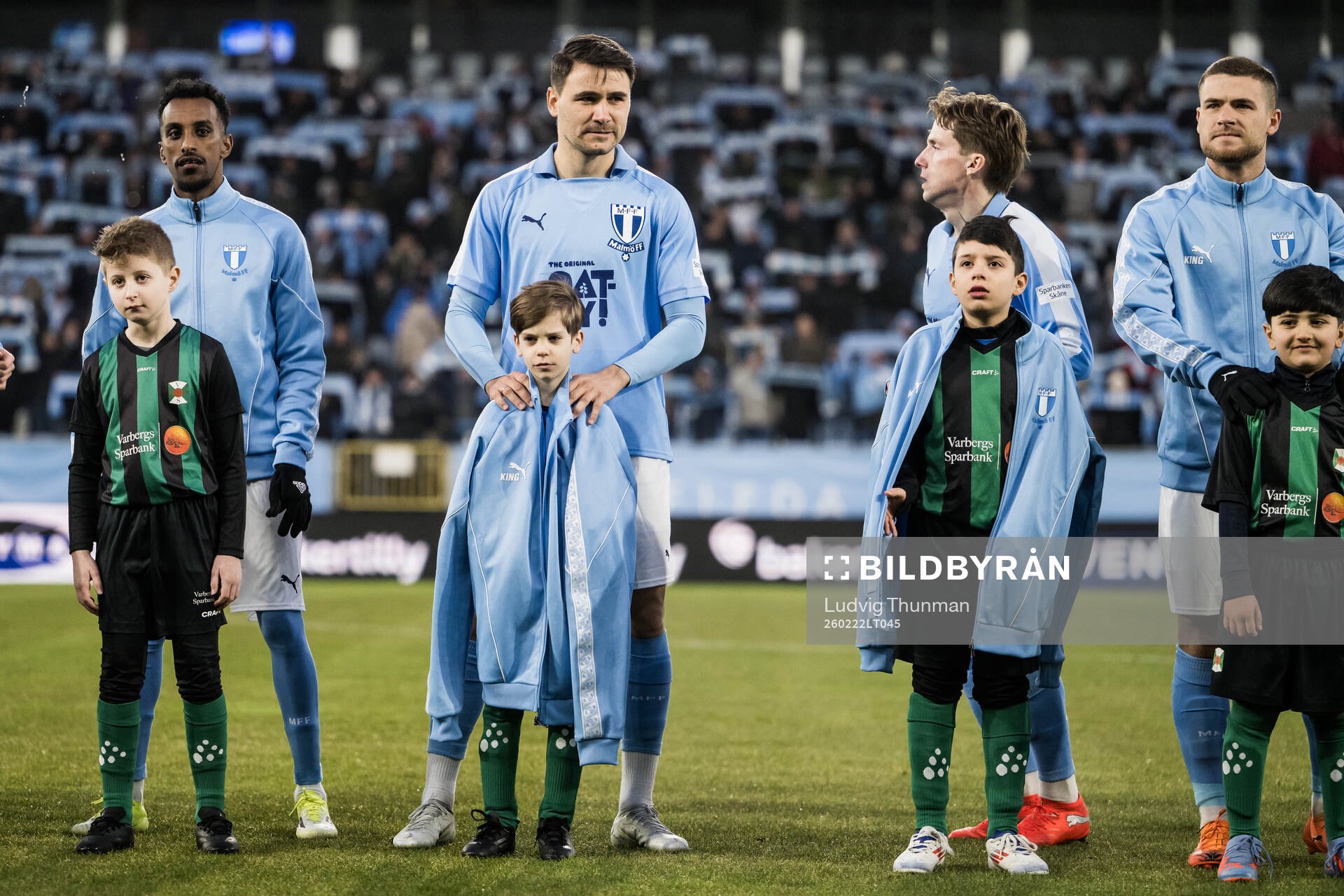 Malmö FFs Taha Ali, Yanis Karabelyov, Johan Karlsson och
