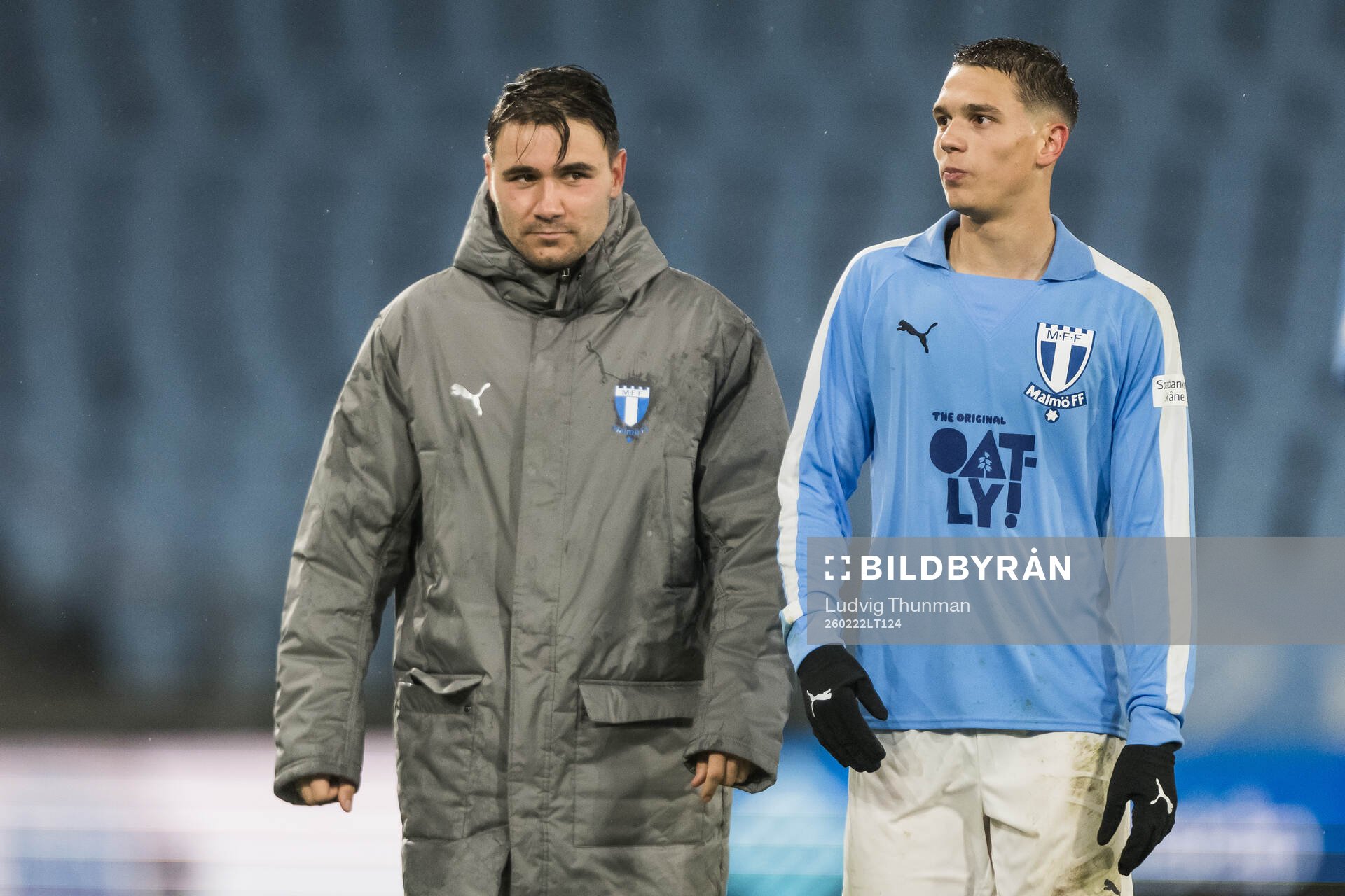 Malmö FFs Yanis Karabelyov och Jovan Milosavljevic
