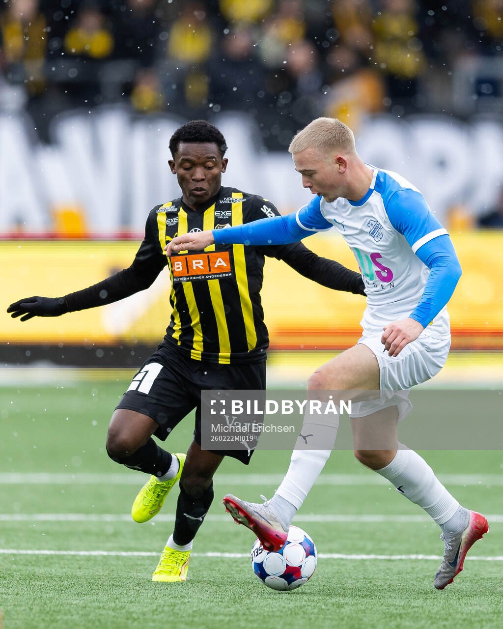 Häckens Abdoulaye Doumbia och Oddevolds Olle Kjellman