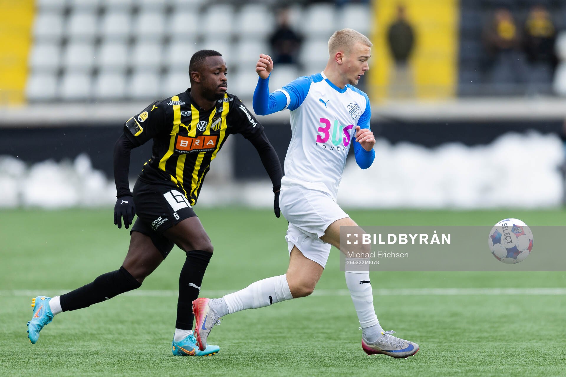 Häckens Brice Wembangomo och Oddevolds Olle Kjellman Olblad