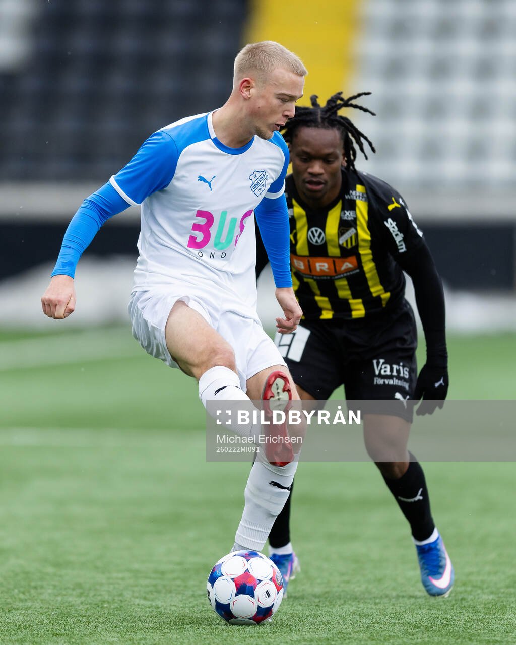 Oddevolds Olle Kjellman Olblad och Häckens Jeremy Agbonifo