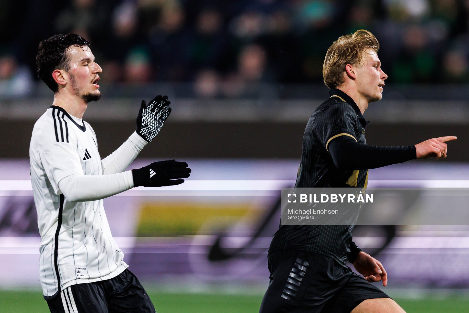 GAIS Rasmus Niklasson Petrovic jublar och Landskronas Gent