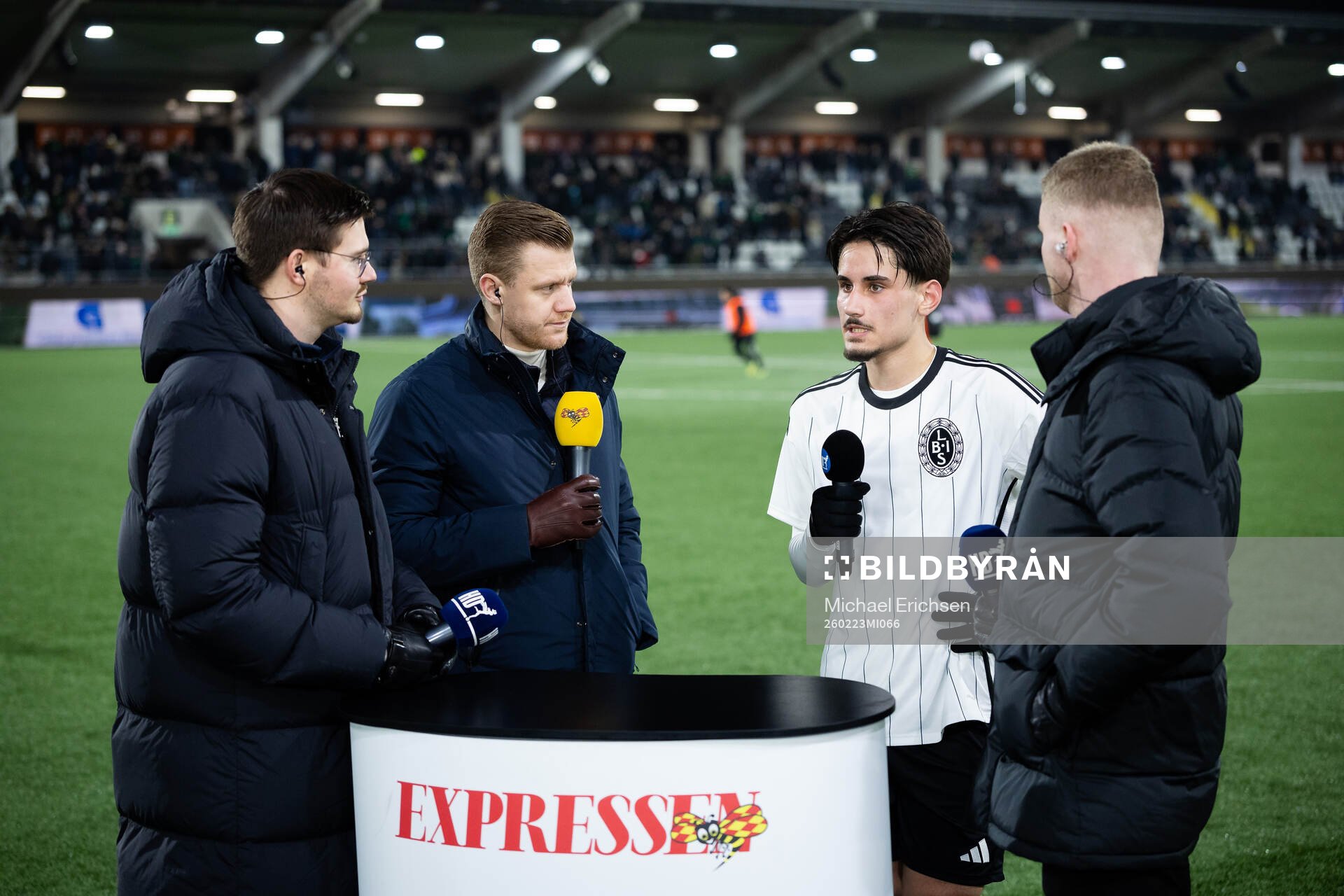 Landskronas Enes Hebibovic i Expressens studio