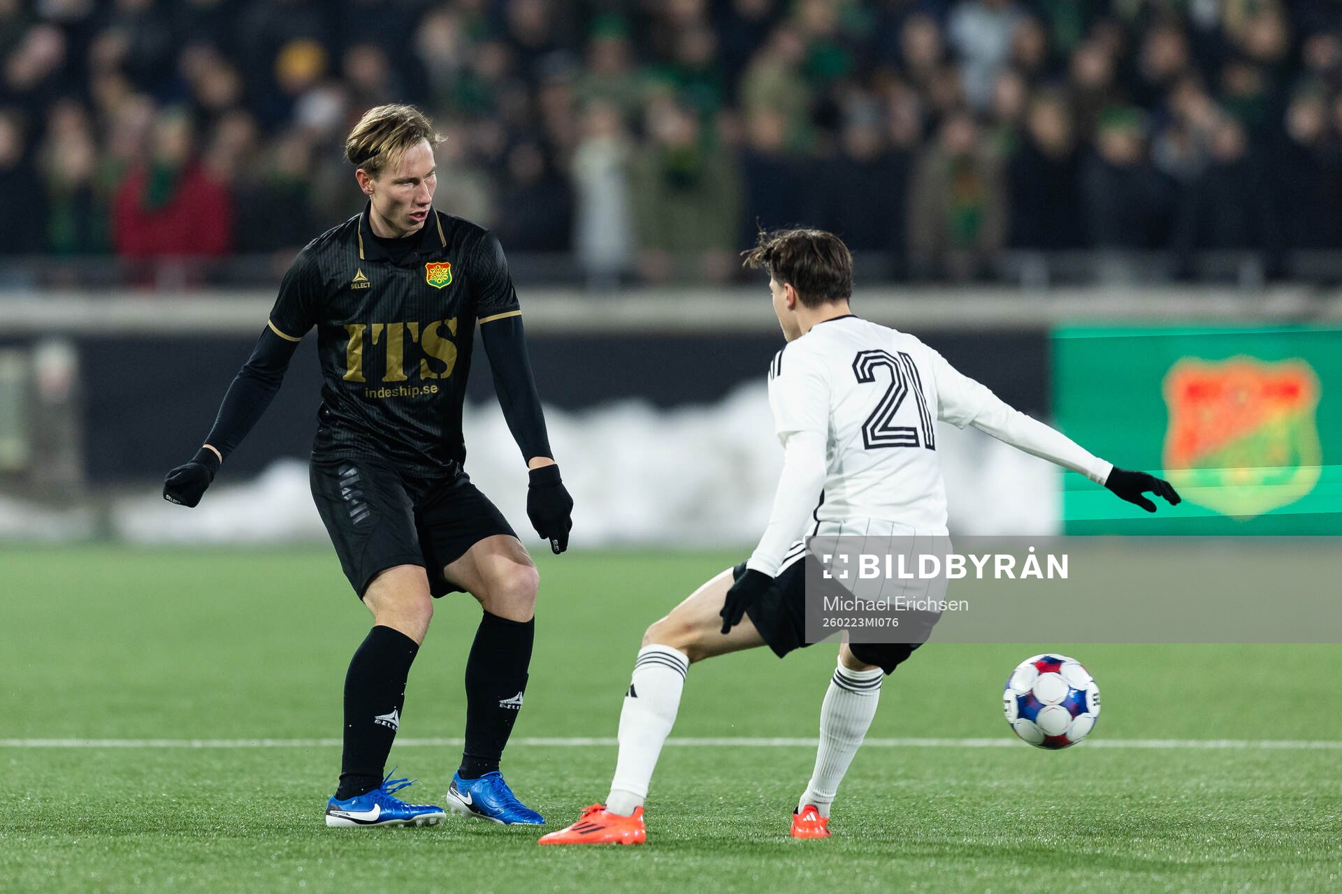 GAIS Robin Frej och Landskronas Kevin Jensen