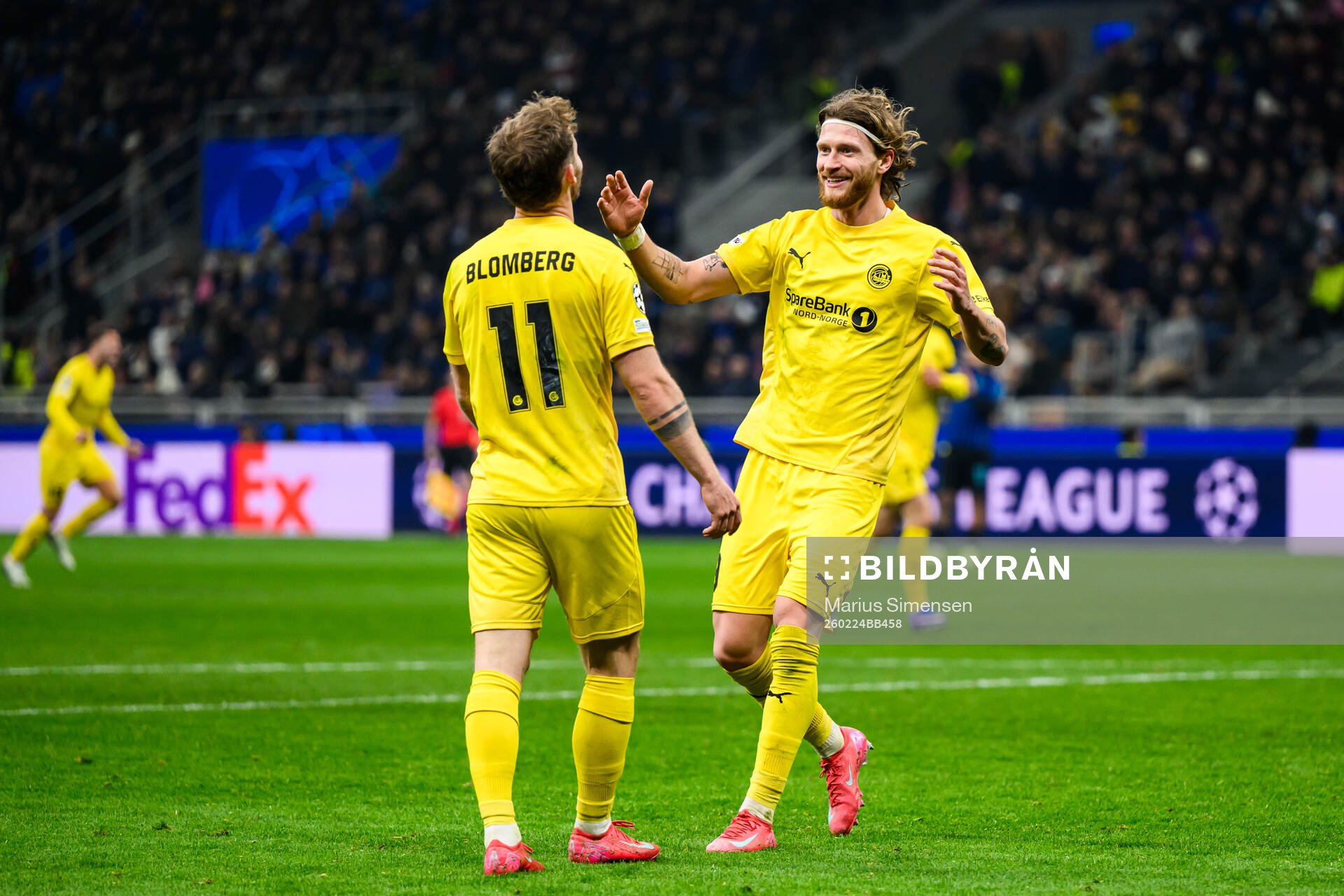 Ole Didrik Blomberg and Kasper Høgh of Bodø/Glimt