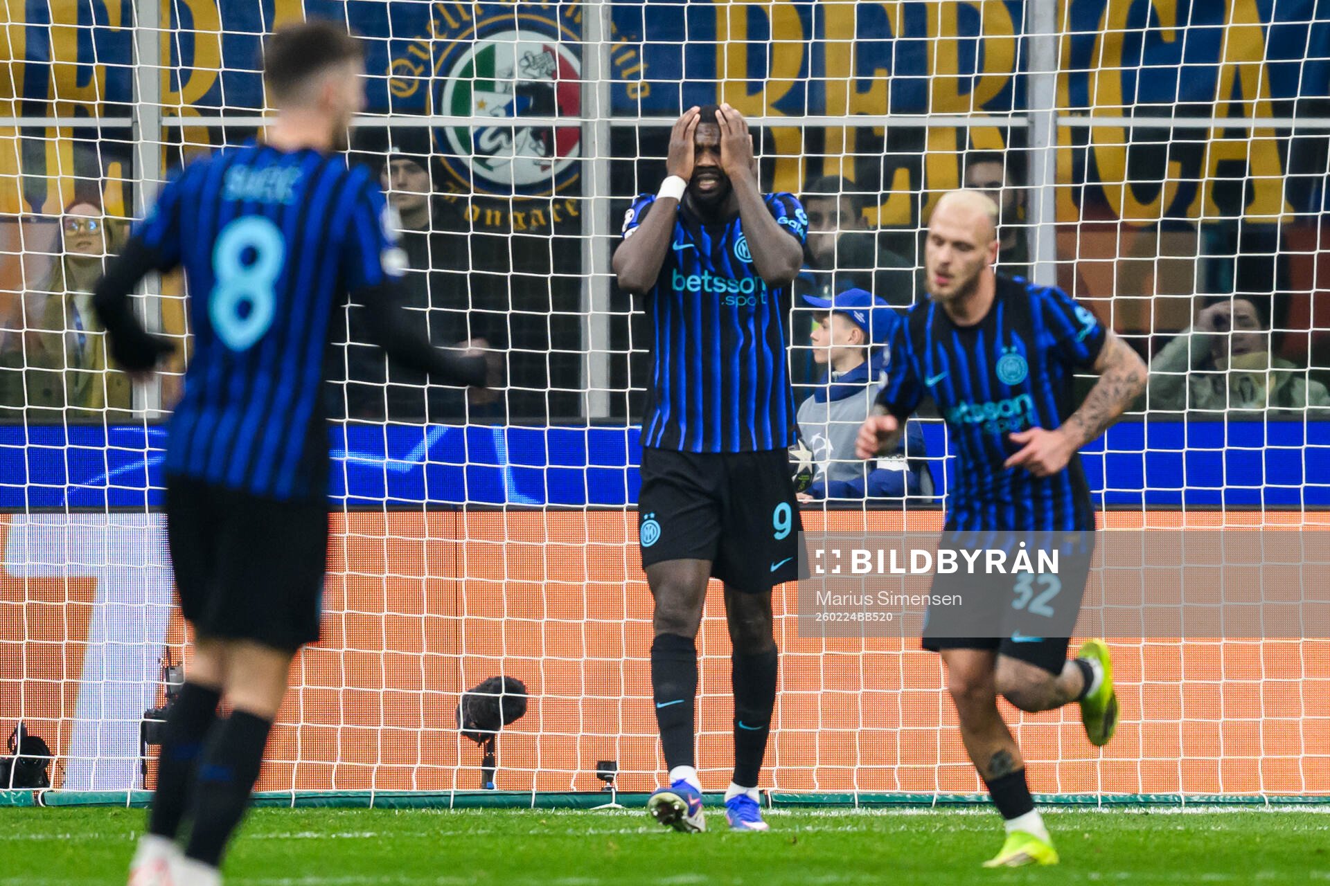 Marcus Thuram of Inter looks dejected
