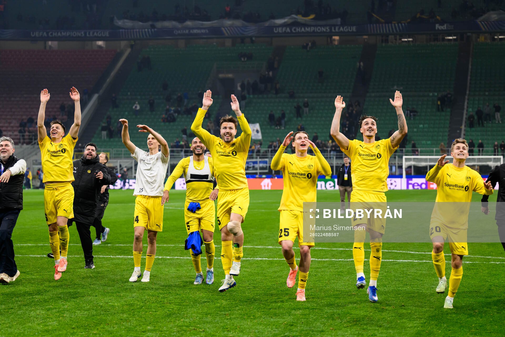 Players of Bodø/Glimt celebrate